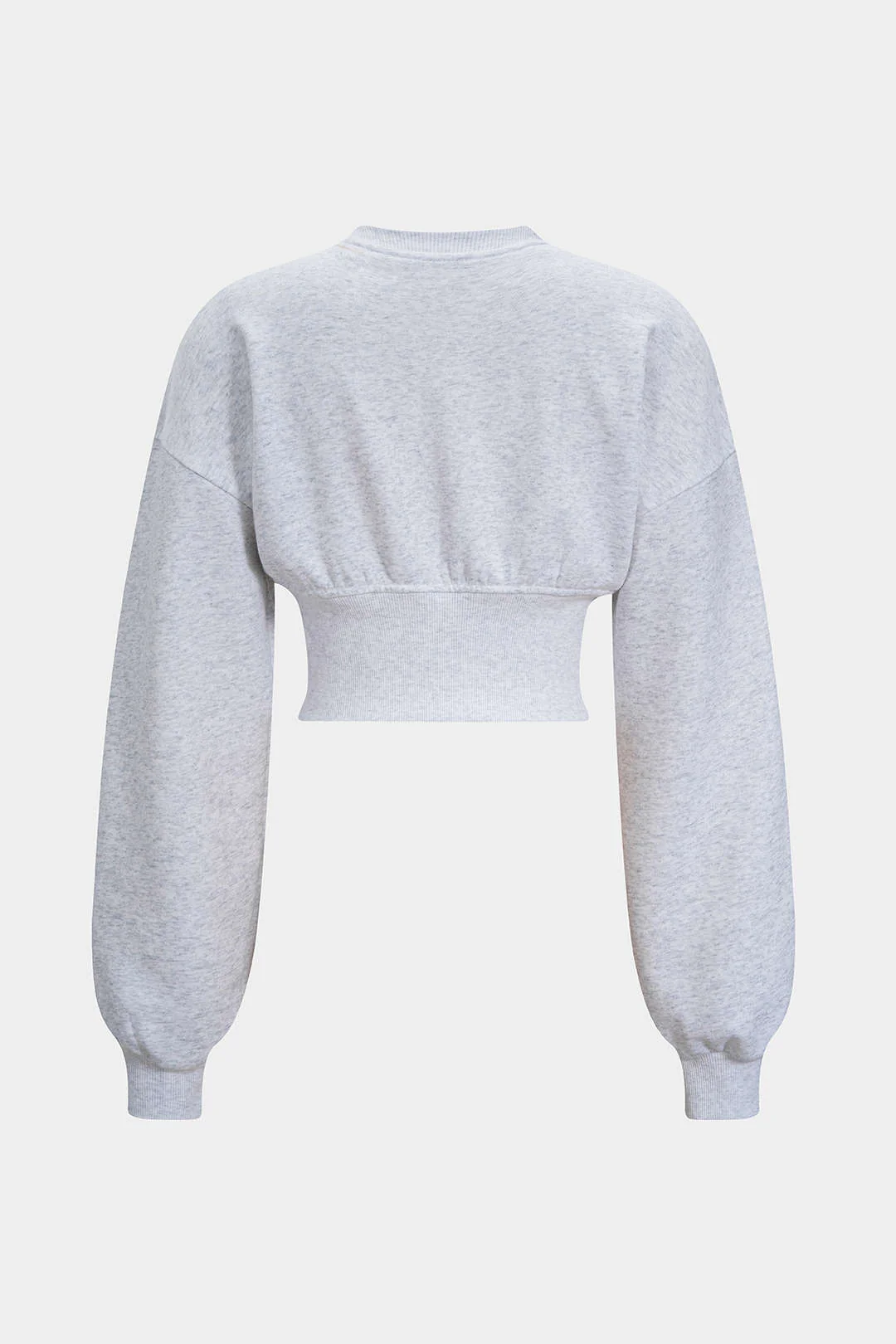 Letter Print Round Neck Long Sleeve Sweatshirt - Image 3