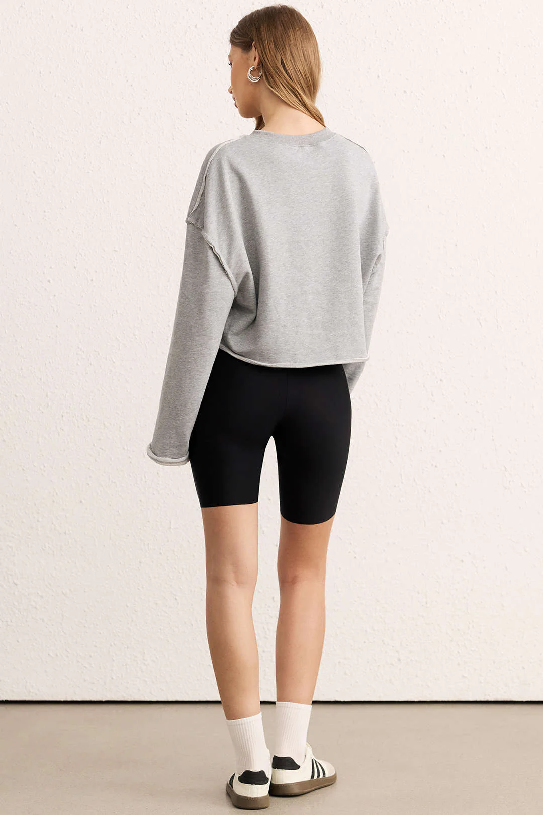 Solid Waist-Cinching Sweatshirt - Image 6
