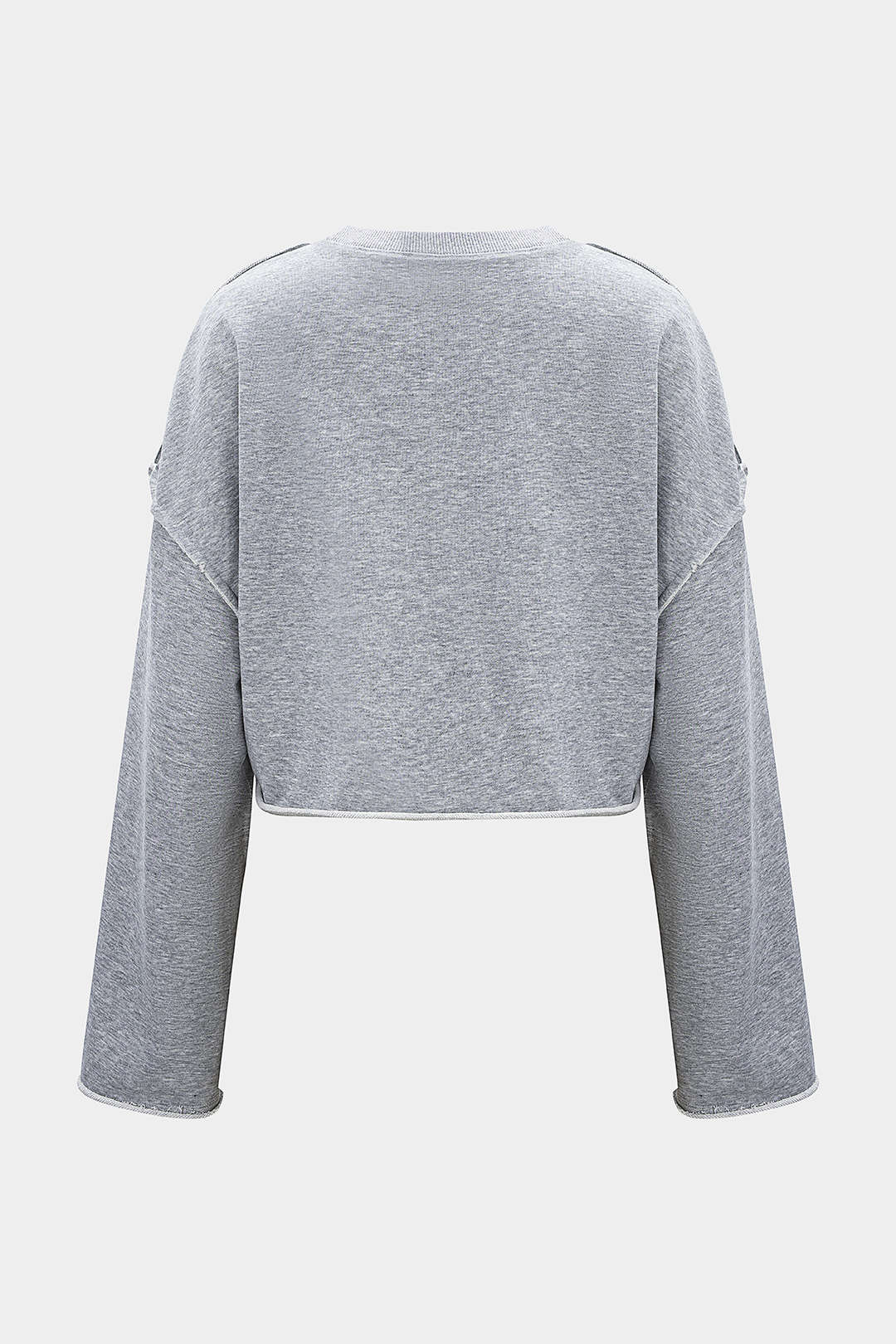 Solid Waist-Cinching Sweatshirt - Image 7