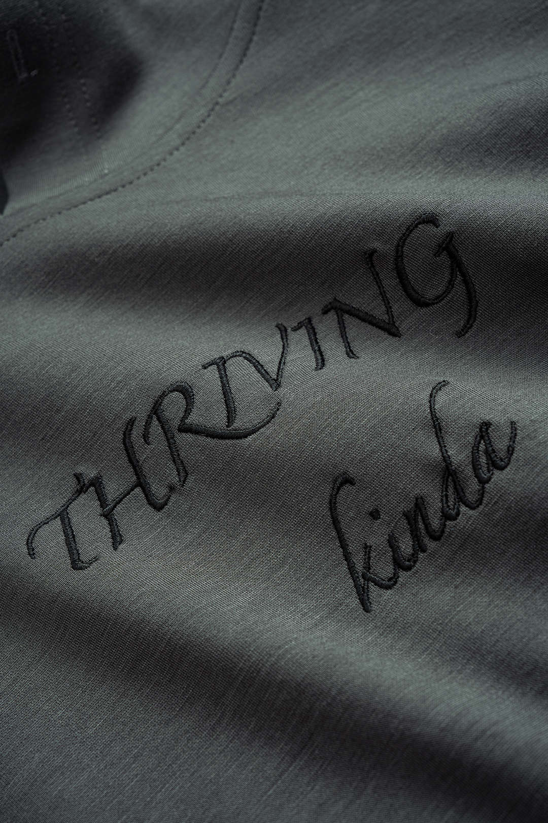 Letter Embroidery Long-Sleeve Hoodie - Image 9