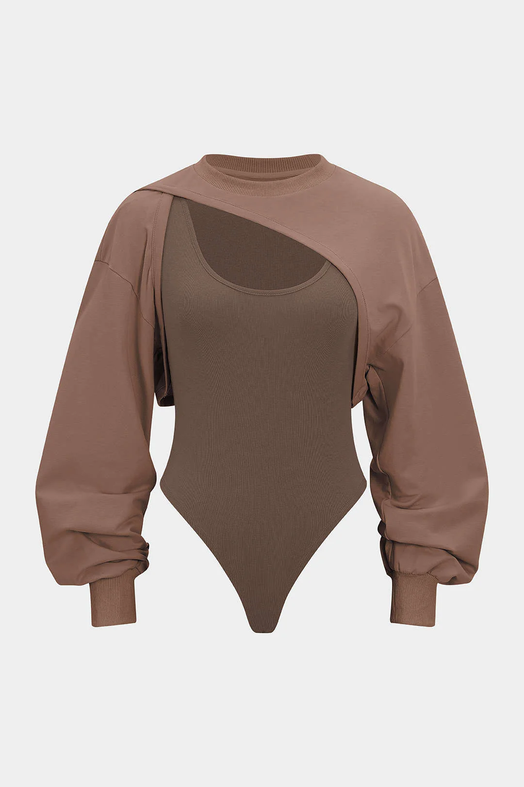 Contrast Two-Piece Long Sleeve Bodysuit - Image 14