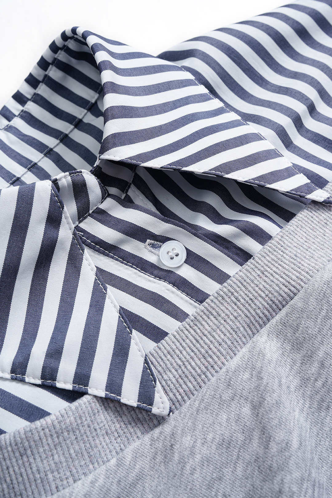 Patchwork Asymmetrical Long Sleeve Sweatshirt - Image 3