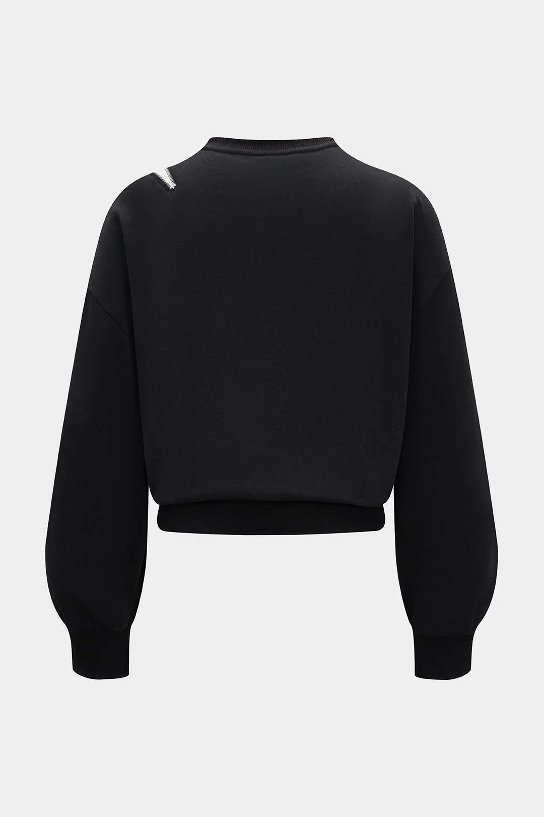 Round Neck Zipper Sweatshirt - Image 2