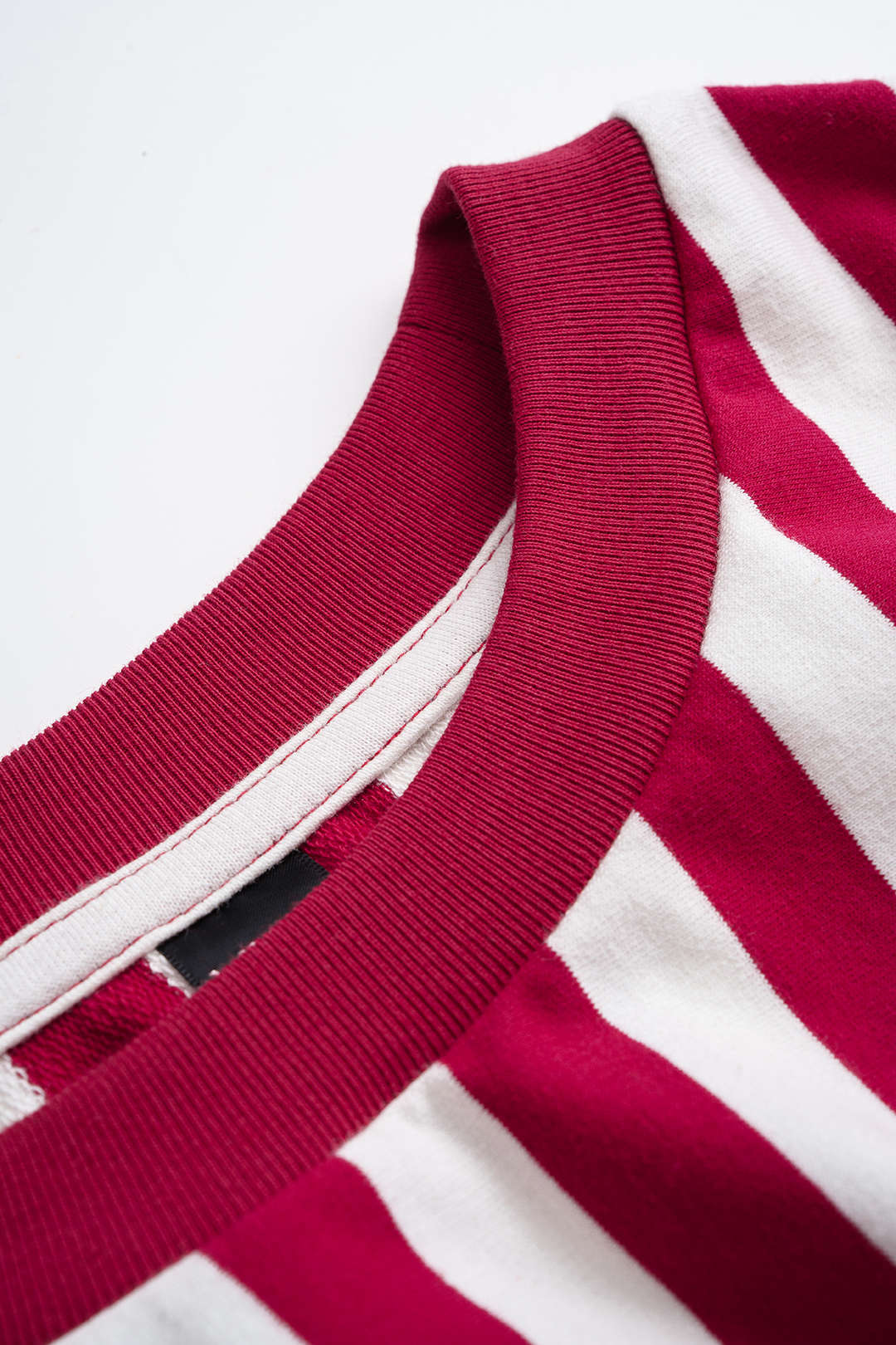 Contrast Stripes Print Tie-Up Long Sleeve Sweatshirt - Image 3