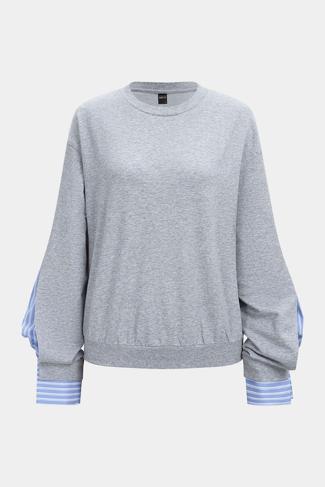 Patchwork Round Neck Sweatshirt - Image 3