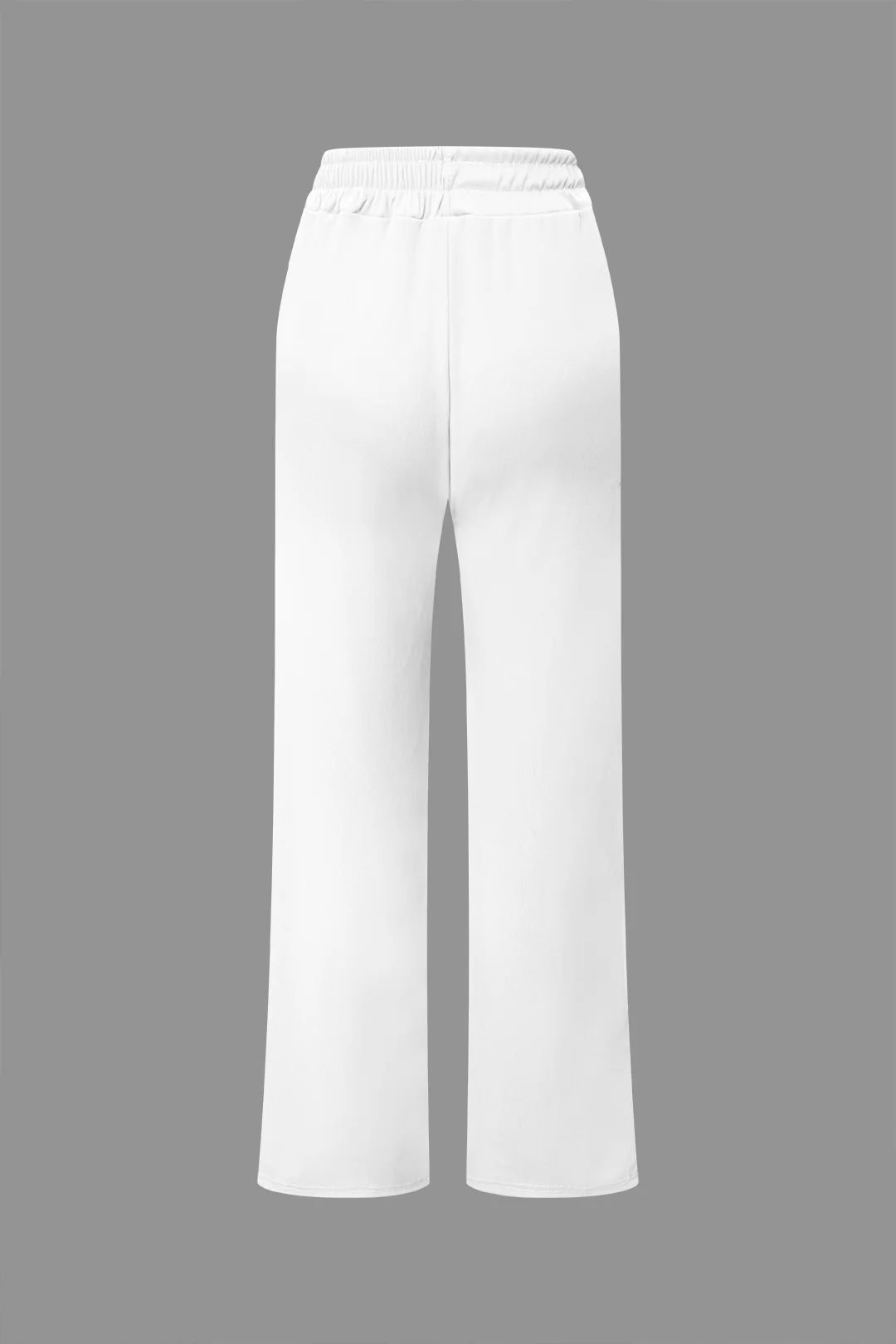 Off Shoulder Ruched Asymmetric Top And Straight Leg Pants Set - Image 18