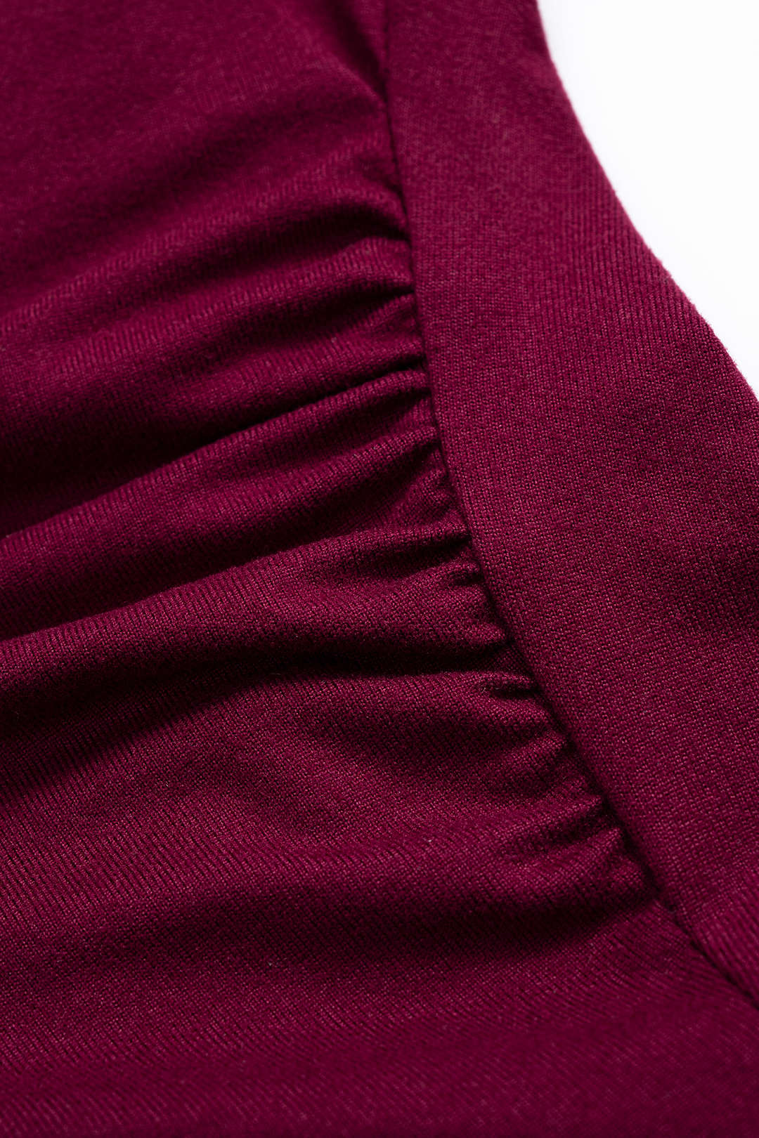 Solid Ruched Long-Sleeve Top - Image 3