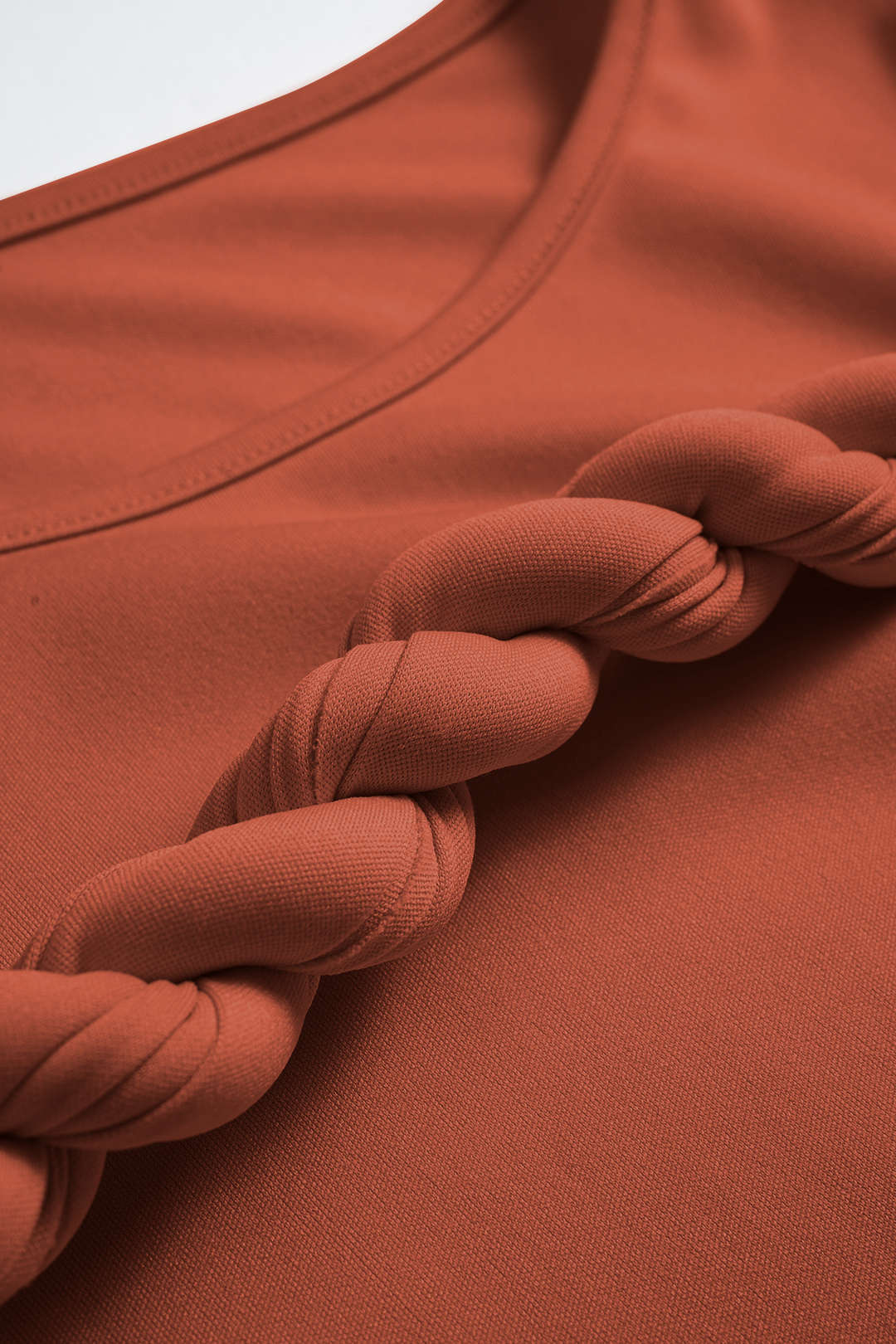 Twist Knot Ruched Long-Sleeve Bodysuit - Image 4