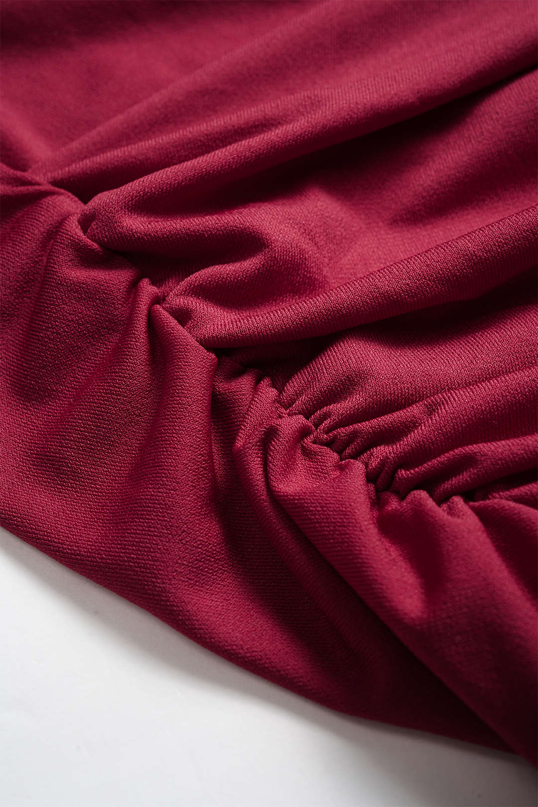 Asymmetrical Ruched Long-Sleeve Top - Image 3