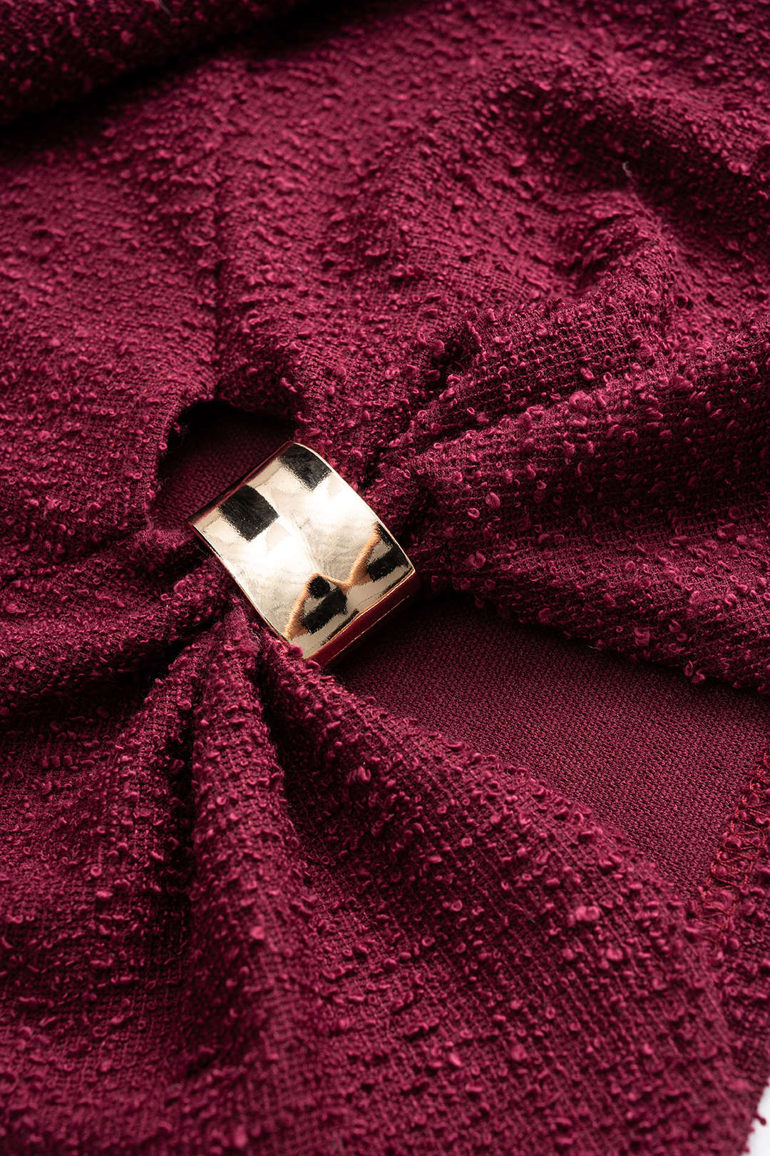 Metallic Decor Texture Long-Sleeve Top - Image 4