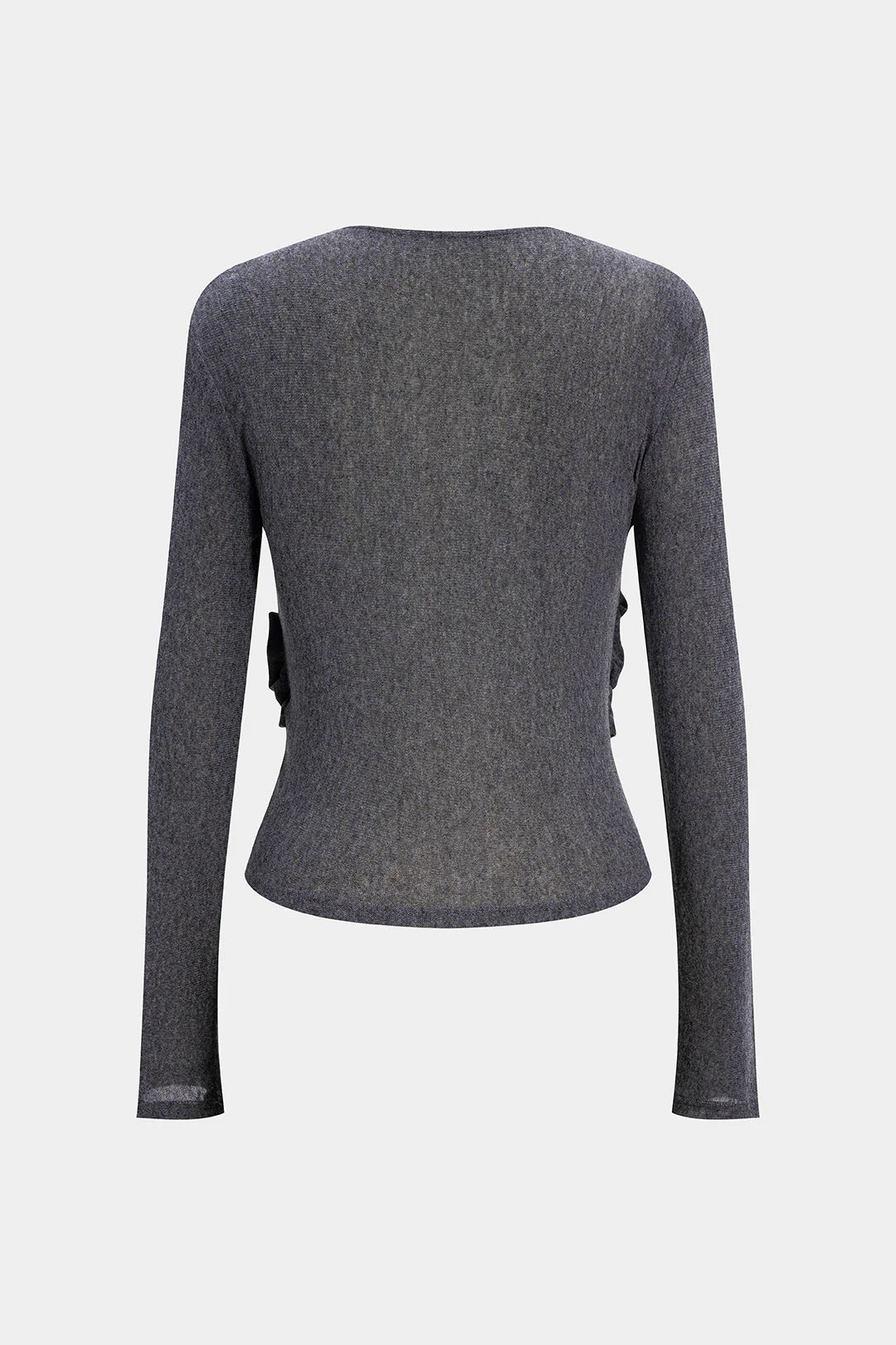 Crossed Ruched Long-Sleeve Top - Image 2