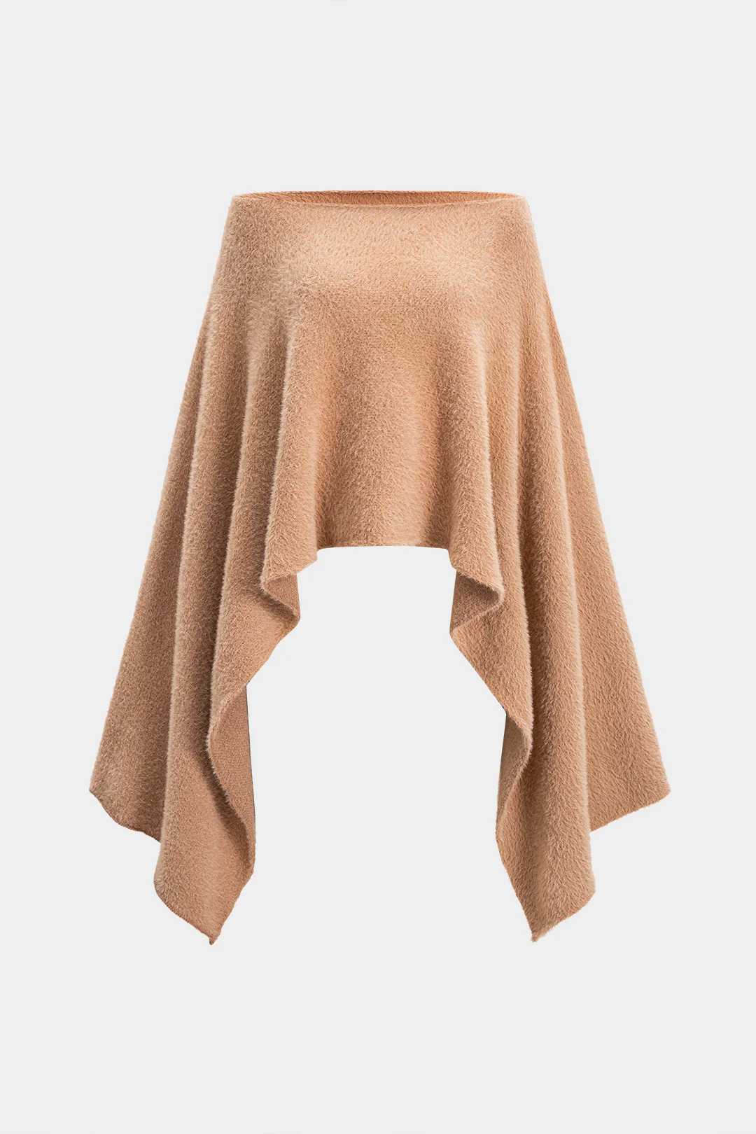 Knit Draped Off Shoulder Long-Sleeve Top