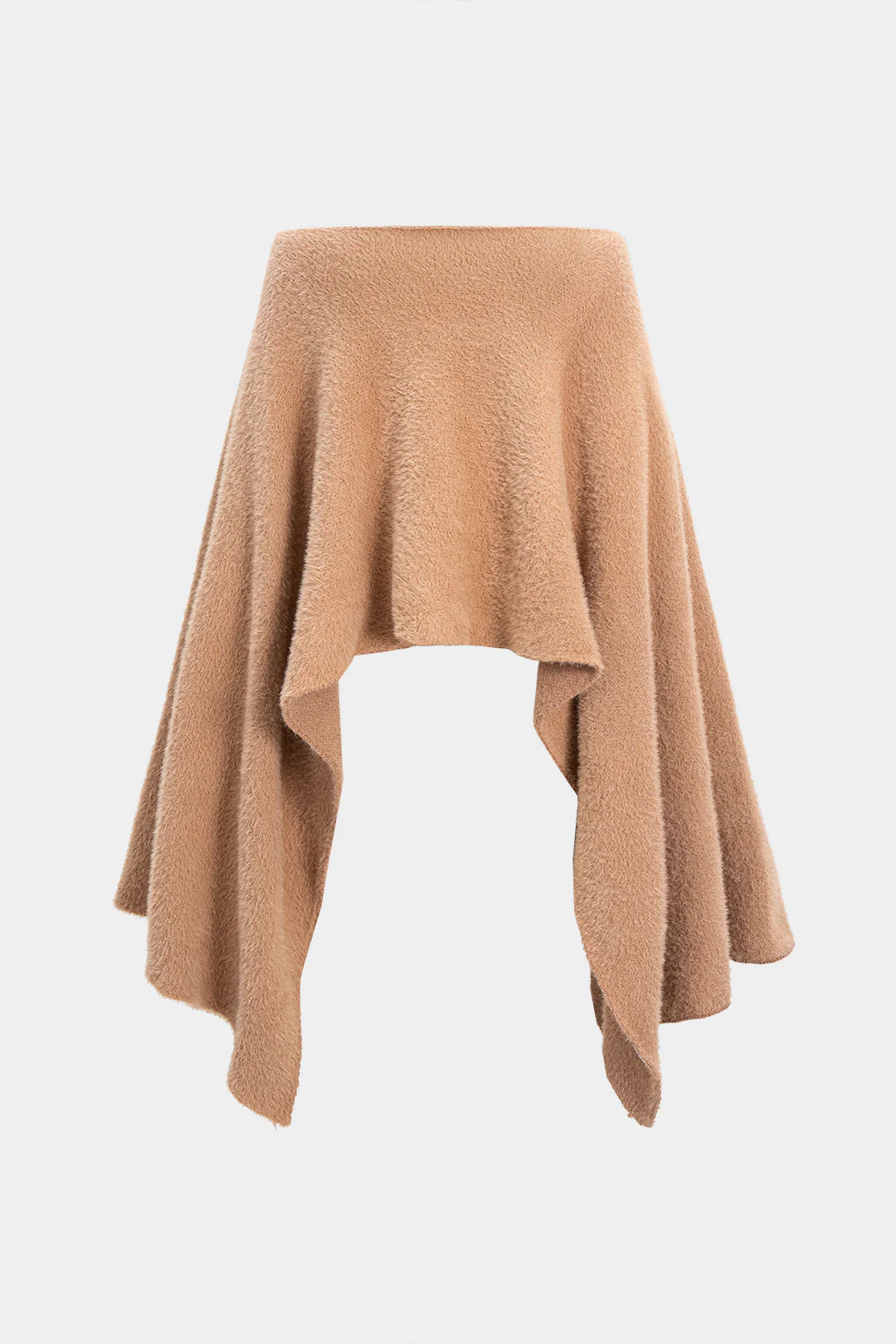 Knit Draped Off Shoulder Long-Sleeve Top - Image 2