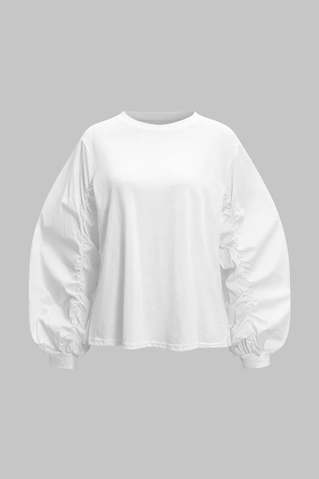 Round Neck Long-Sleeve Top - Image 2