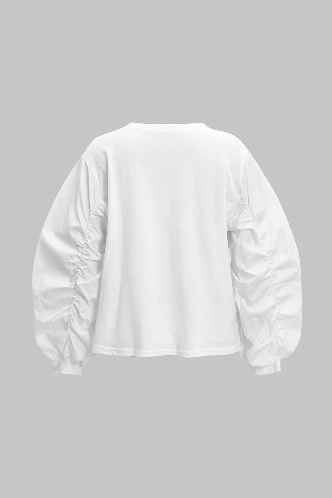 Round Neck Long-Sleeve Top - Image 3