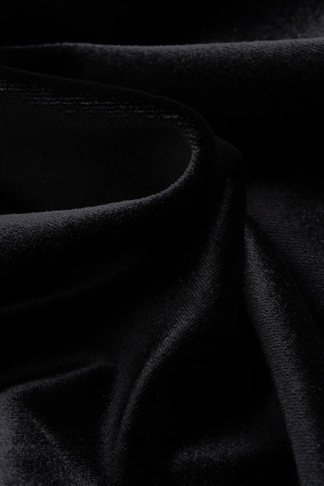 Mock Neck Velvet Ruched Zipper Long Sleeve Mini Dress - Image 4