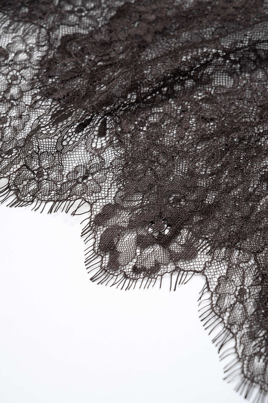 Lace Patchwork Shoulder Pads Long-Sleeve Top - Image 5