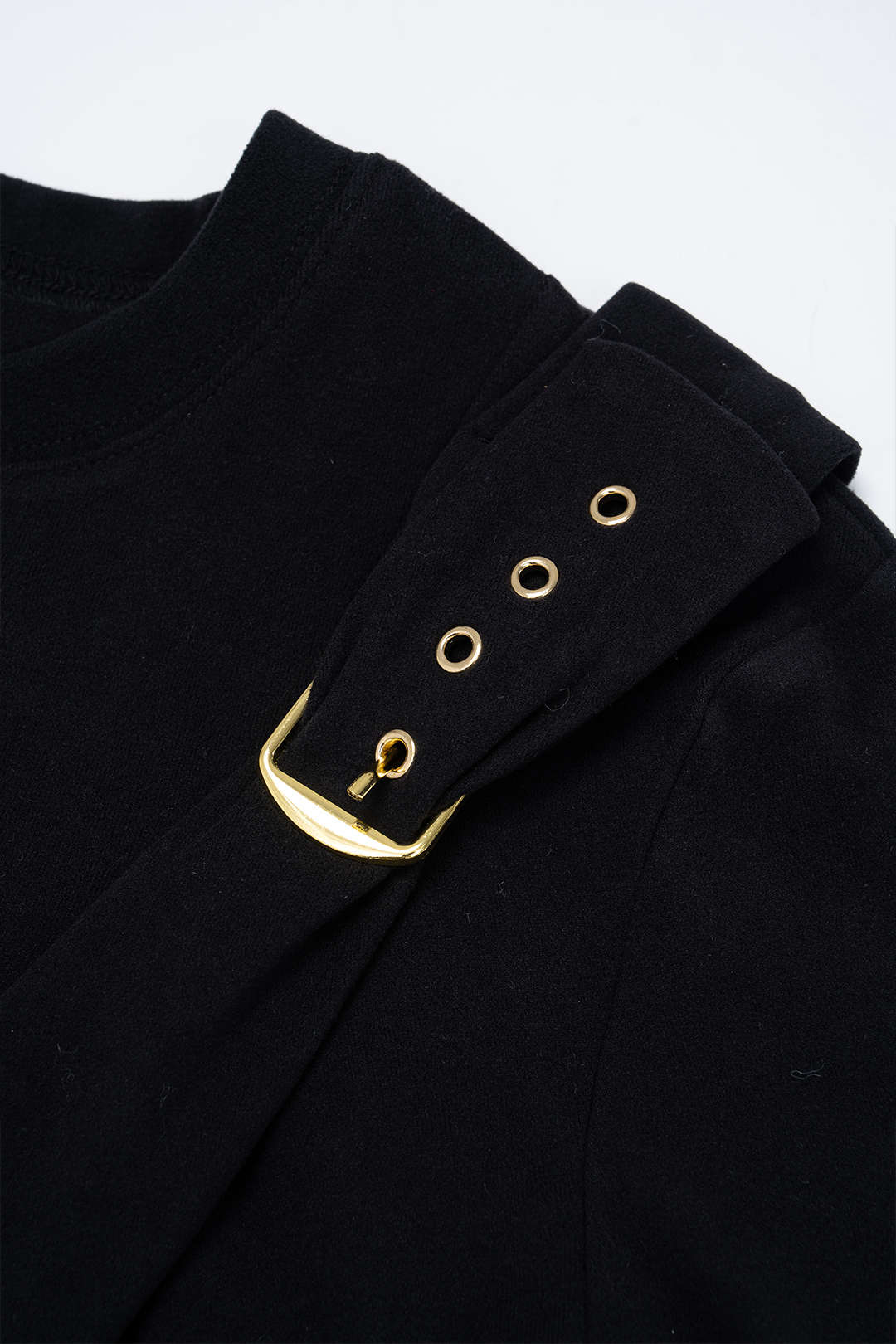 Round Neck Asymmetrical Long-Sleeve Top - Image 3