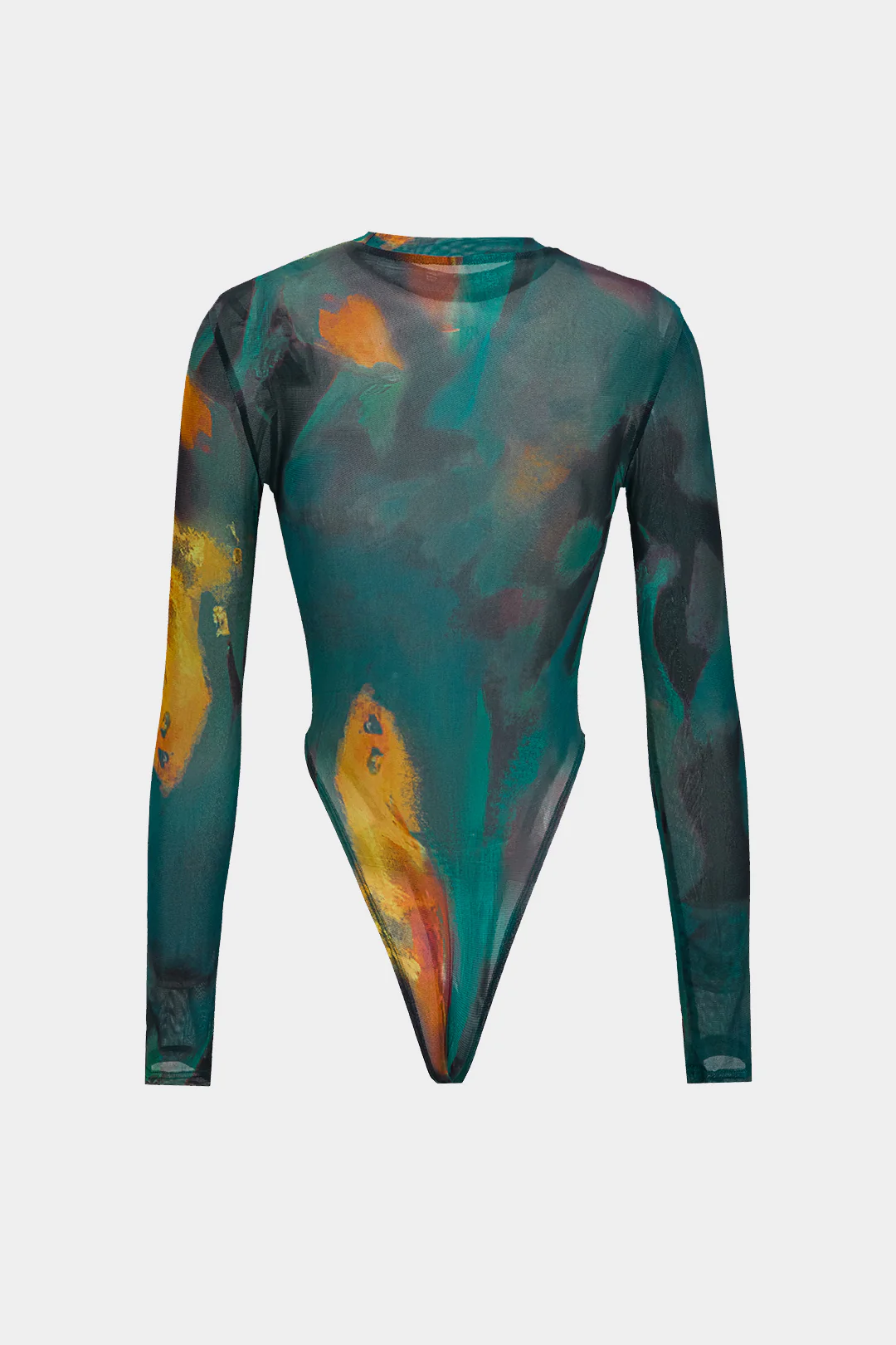 Tie Dye Print Long Sleeve Bodysuit - Image 2