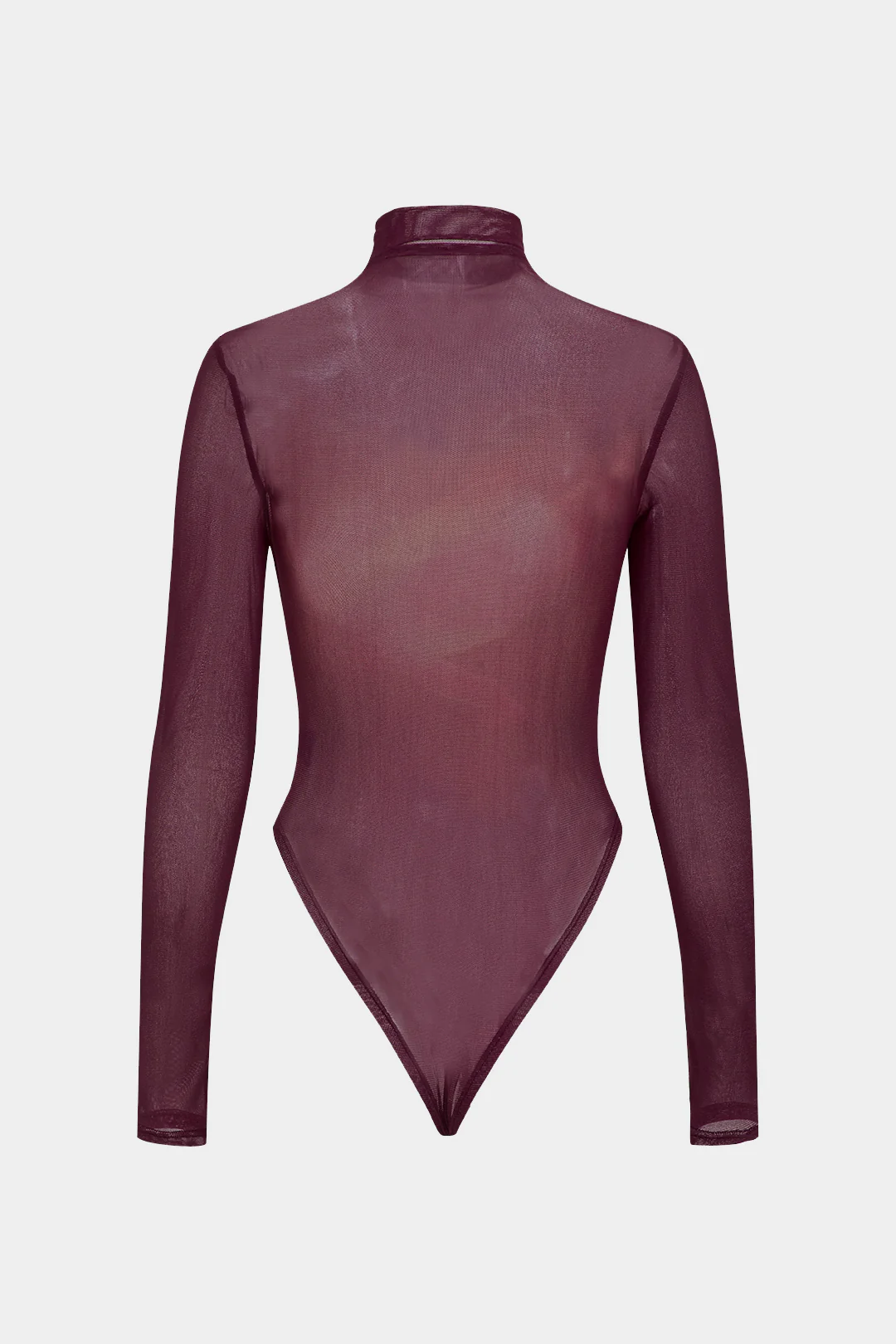 Ombre Print Mesh Long Sleeve Bodysuit - Image 2