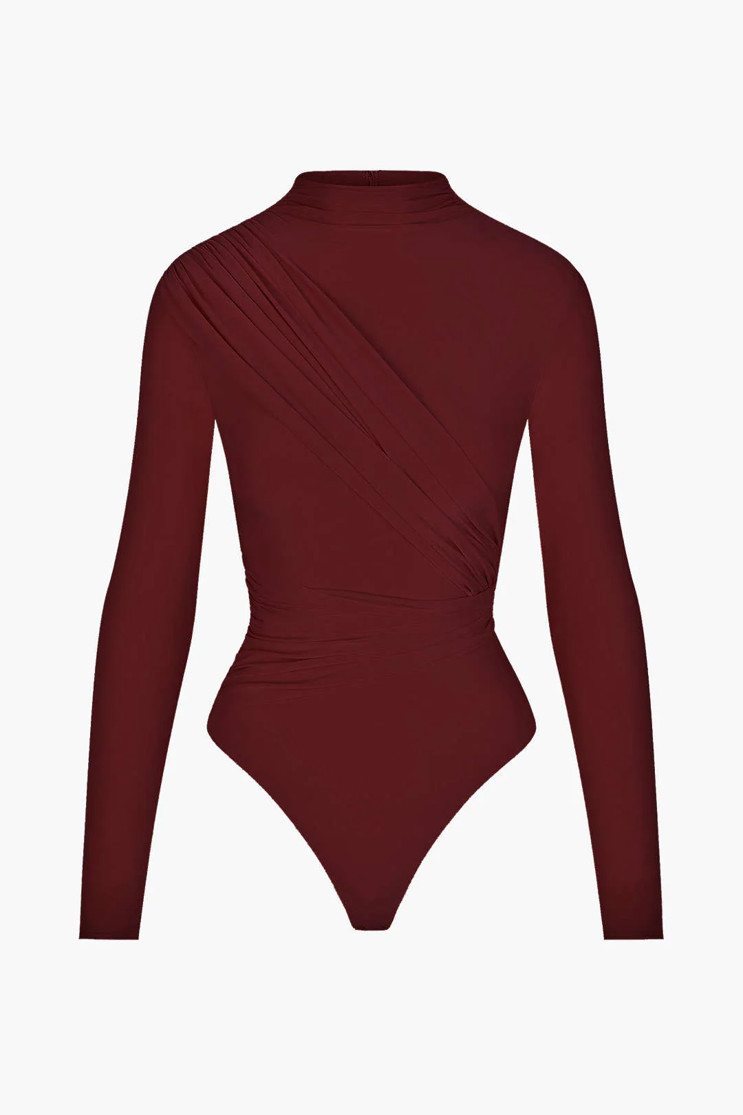 Ruched Long Sleeve Bodysuit - Image 4