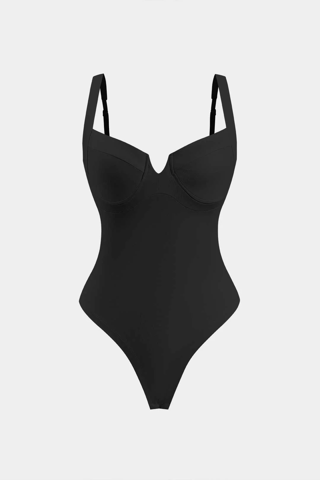 Solid Bustier Sleeveless Bodysuit - Image 11