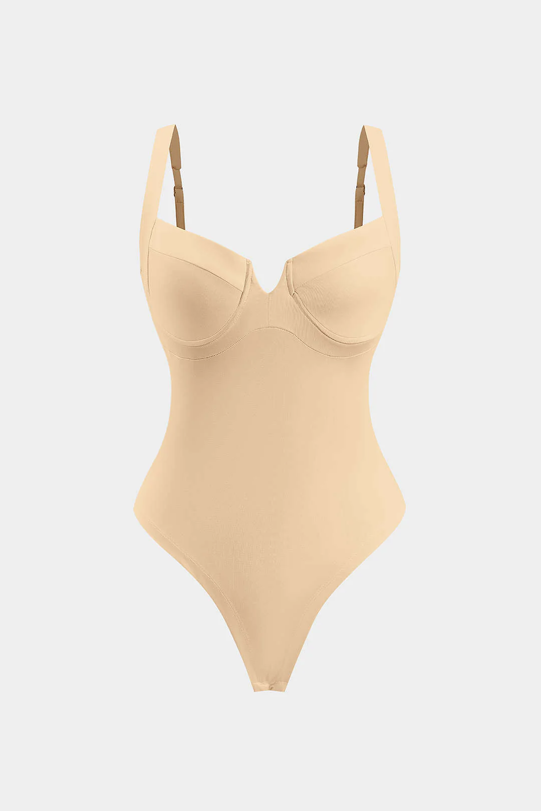 Solid Bustier Sleeveless Bodysuit - Image 12