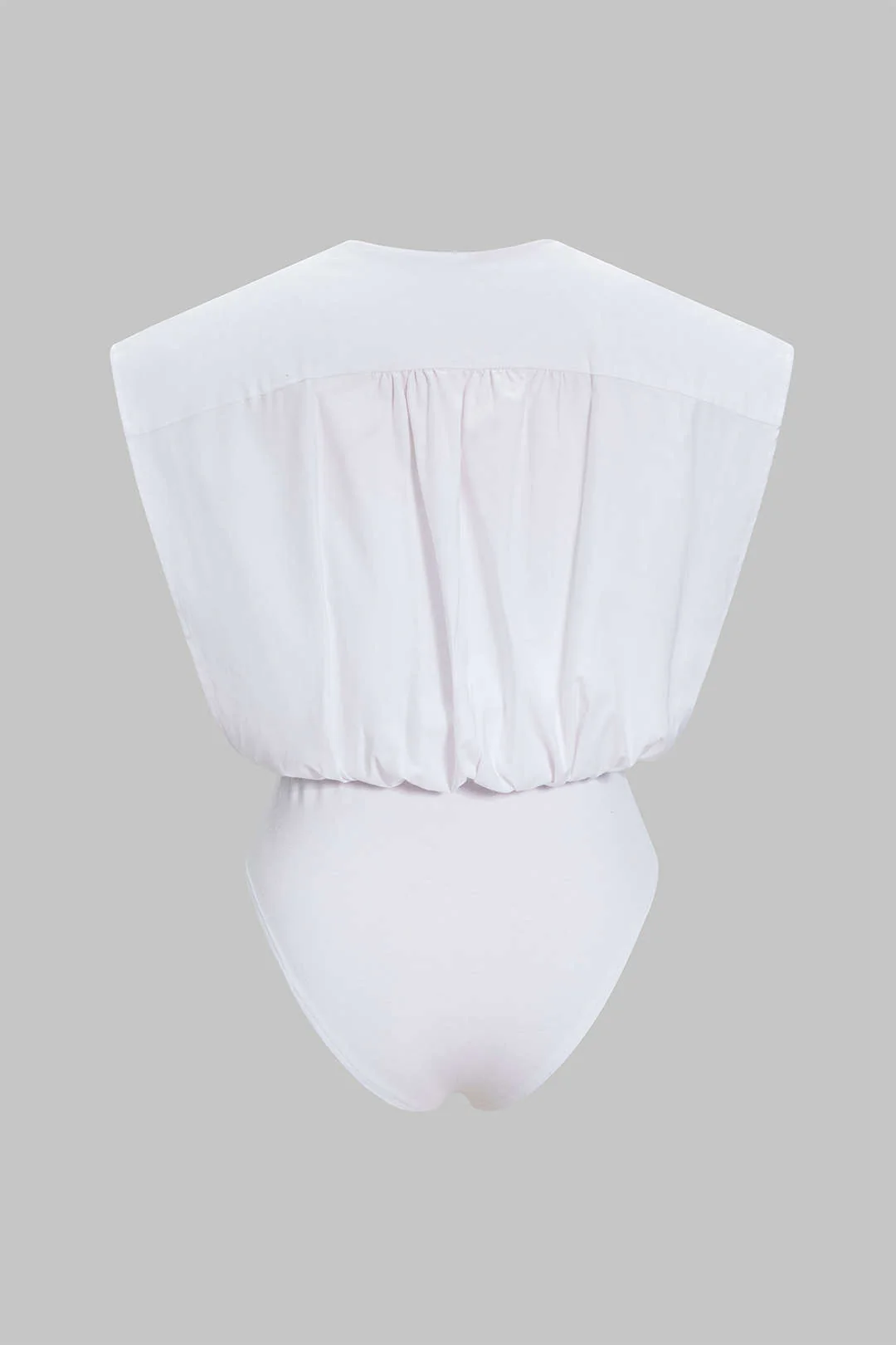 Ruched Sleeveless Bodysuit - Image 2