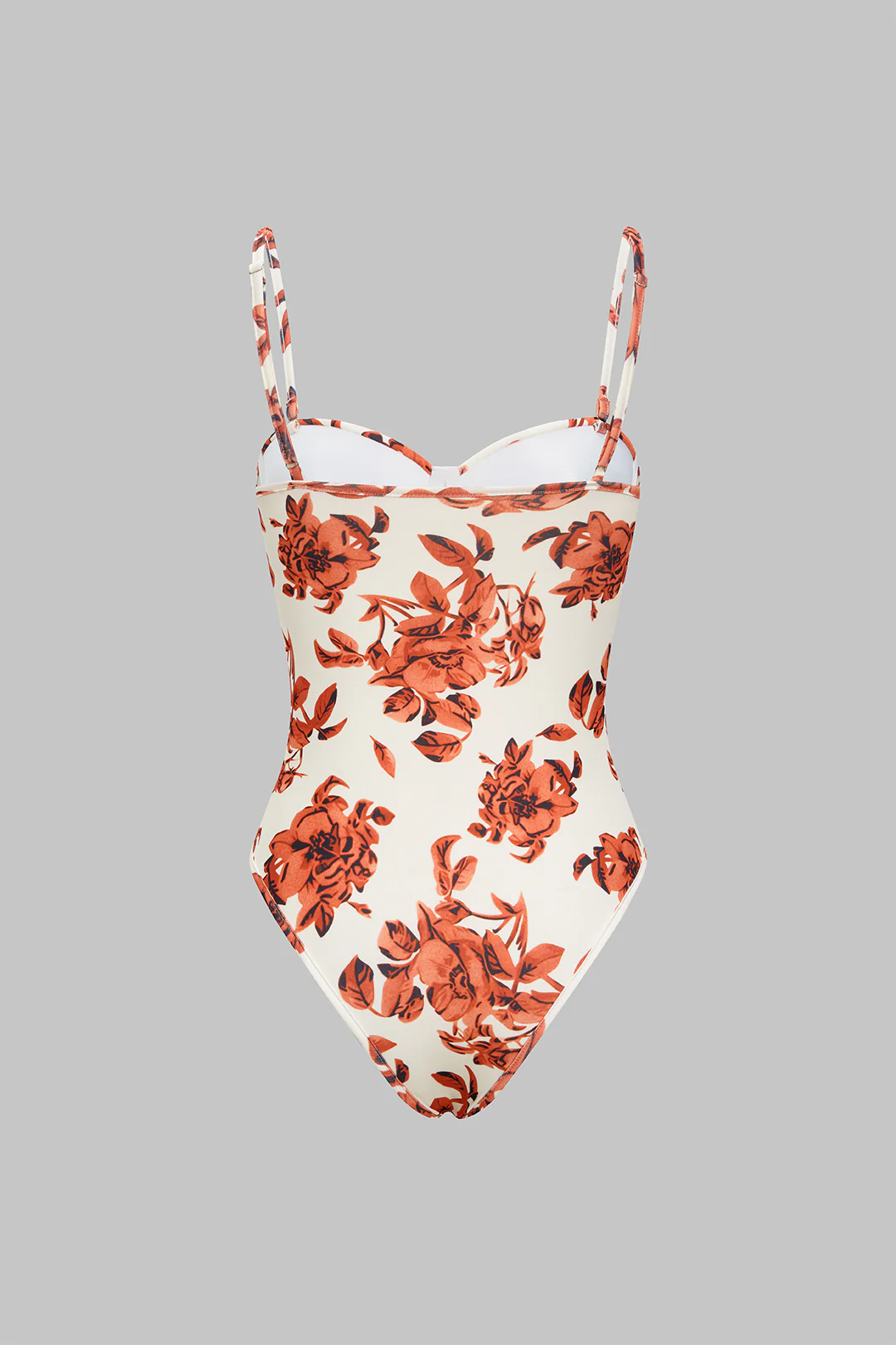 Floral Print Slip Sleeveless Bodysuit - Image 2