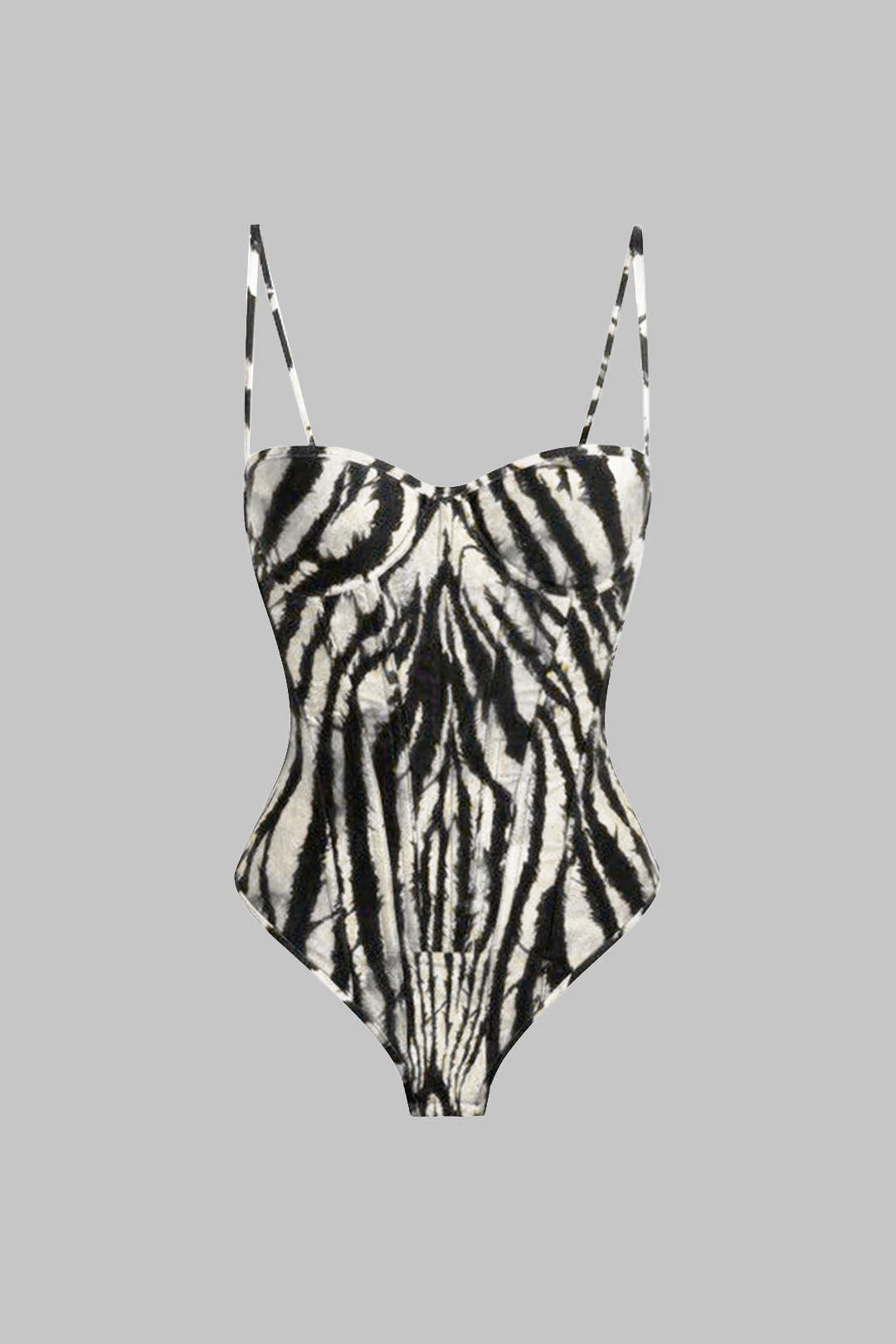 Leopard Print Slip Sleeveless Bodysuit - Image 3