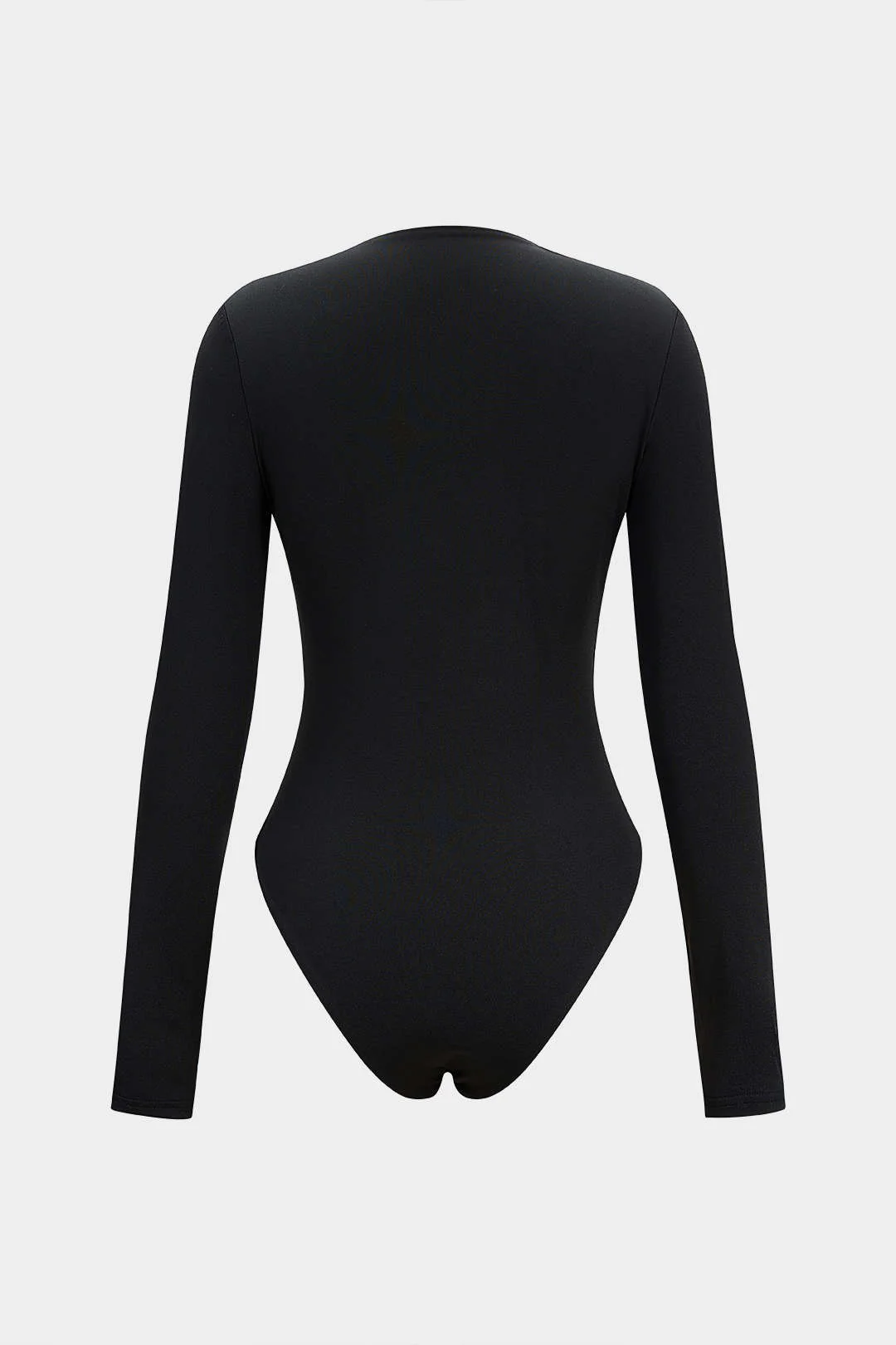 Metallic Cut Out Long Sleeve Bodysuit - Image 2