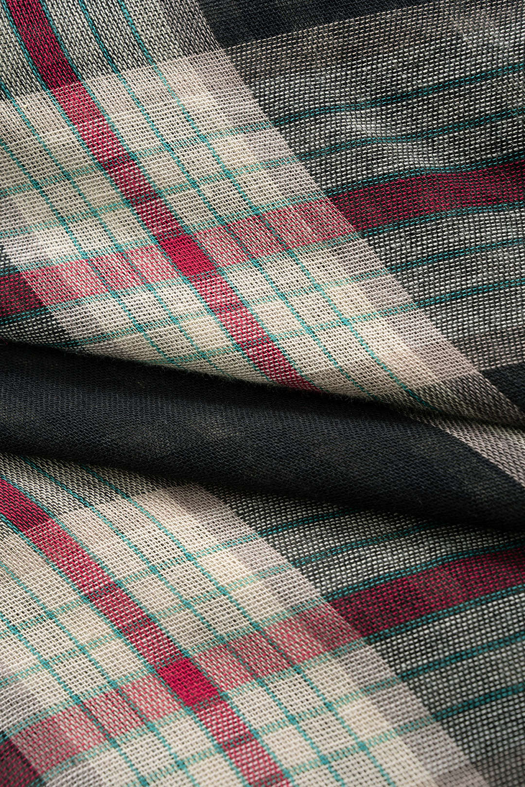 Plaid Print Long Sleeve Bodysuit - Image 3