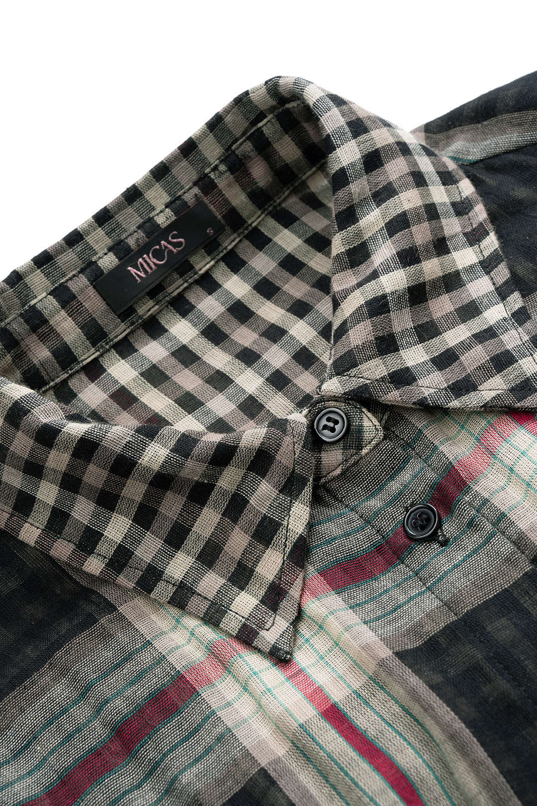 Plaid Print Long Sleeve Bodysuit - Image 4