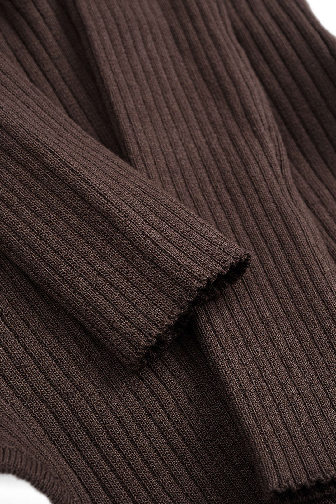 Knit V-Neck Long Sleeve Bodysuit - Image 3