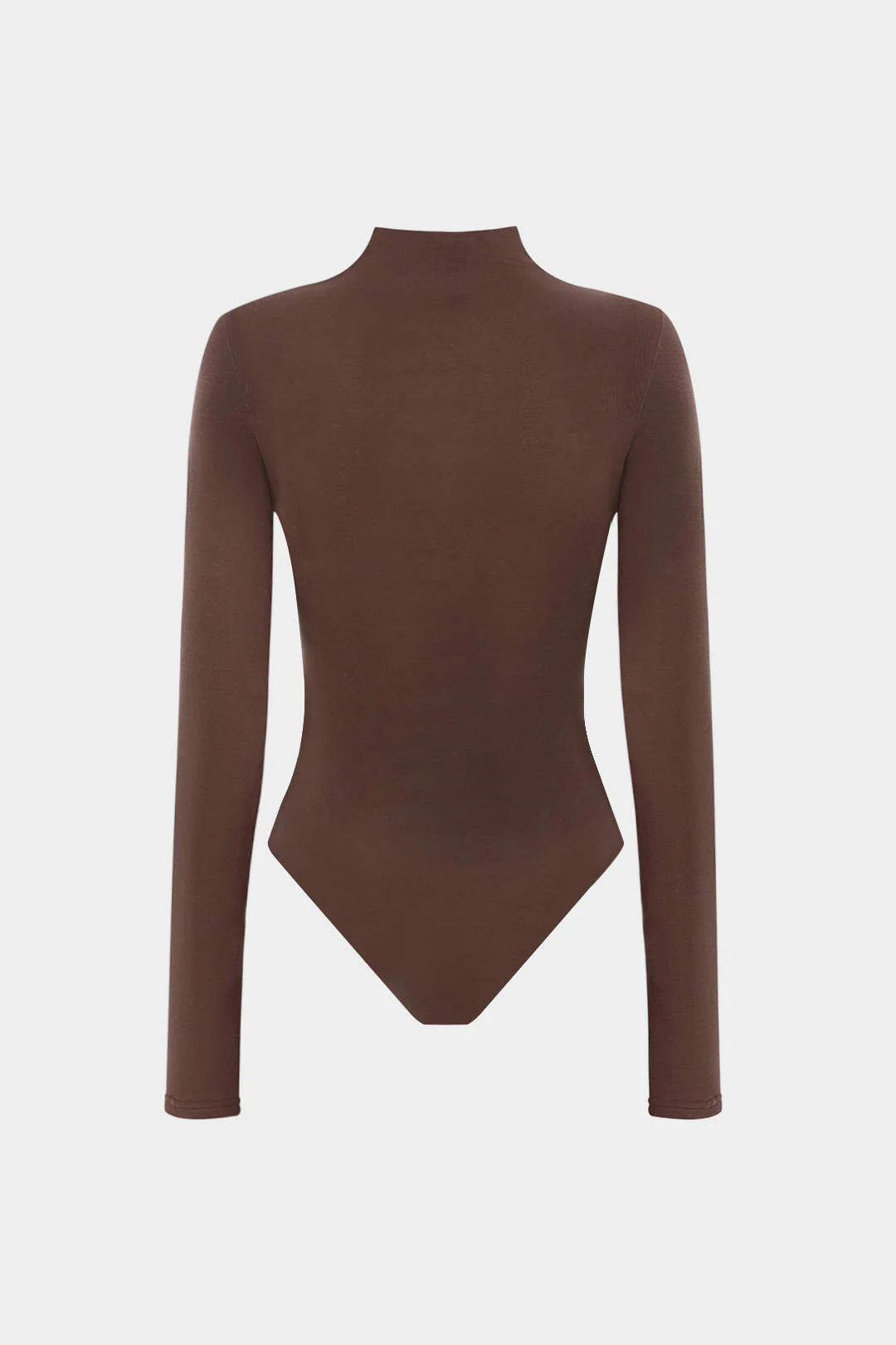 Ruched Crossed Asymmetrical Long Sleeve Bodysuit - Image 2