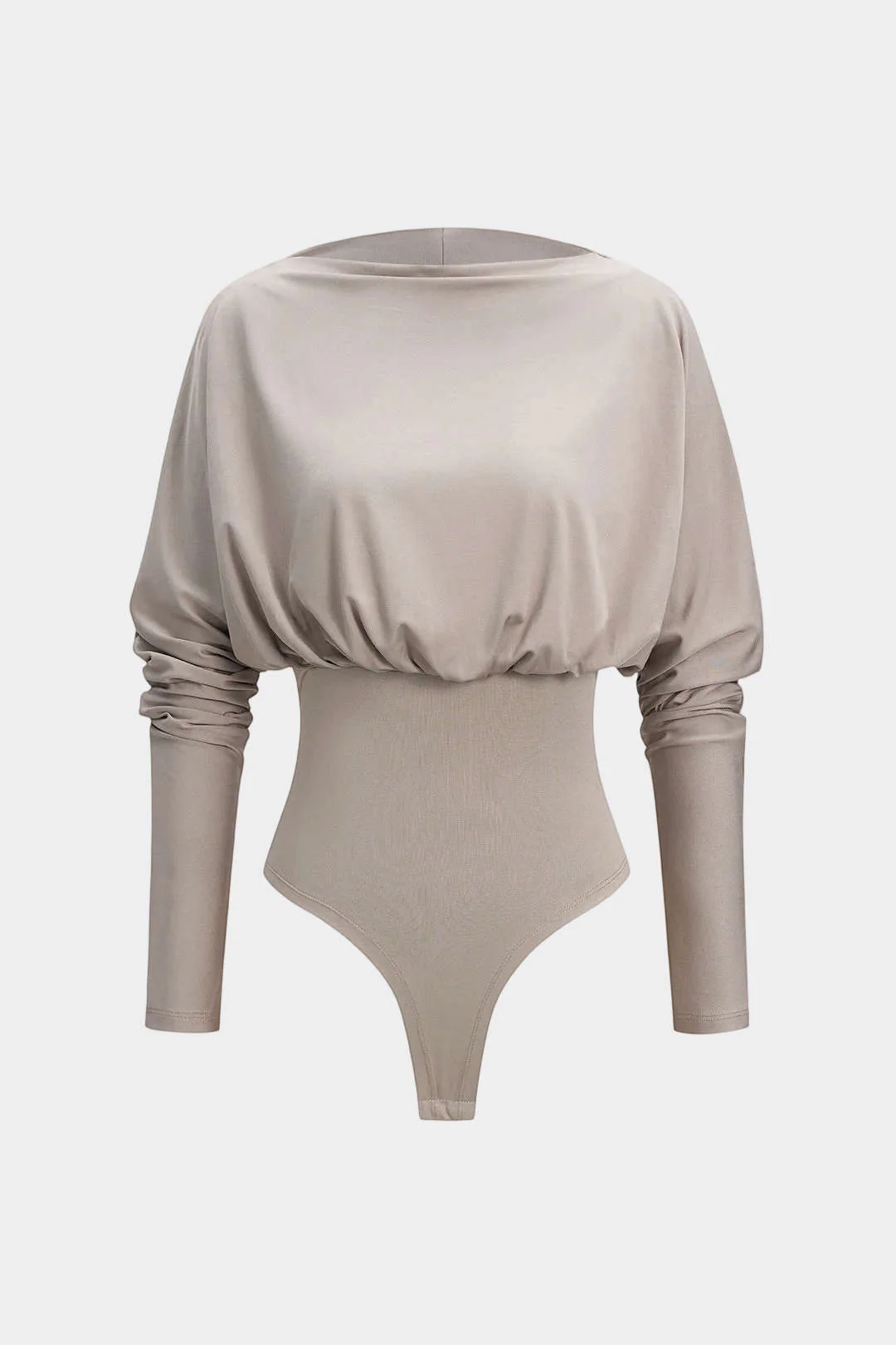 Boat Neck Gigot Long Sleeve Bodysuit