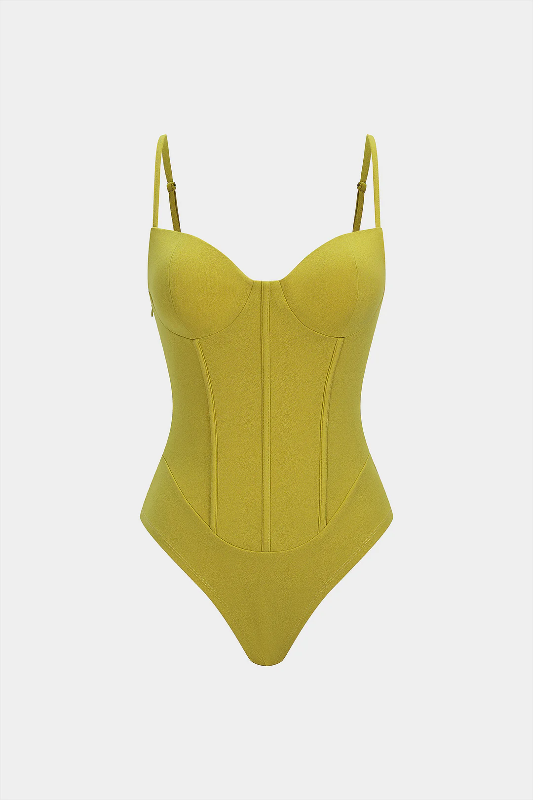 Solid Corset Sleeveless Bodysuit - Image 7