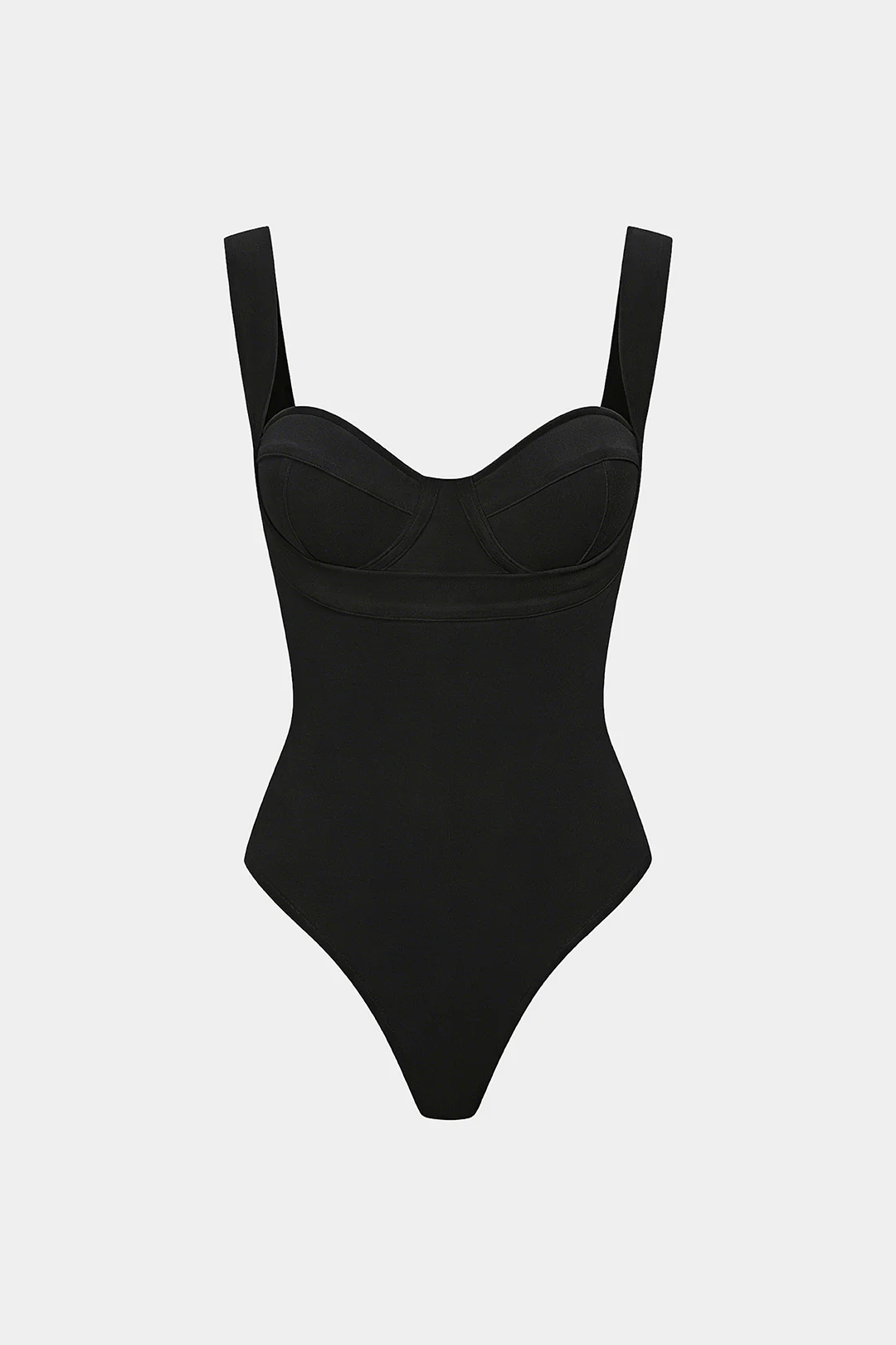 Solid Slip Sleeveless Bodysuit - Image 4