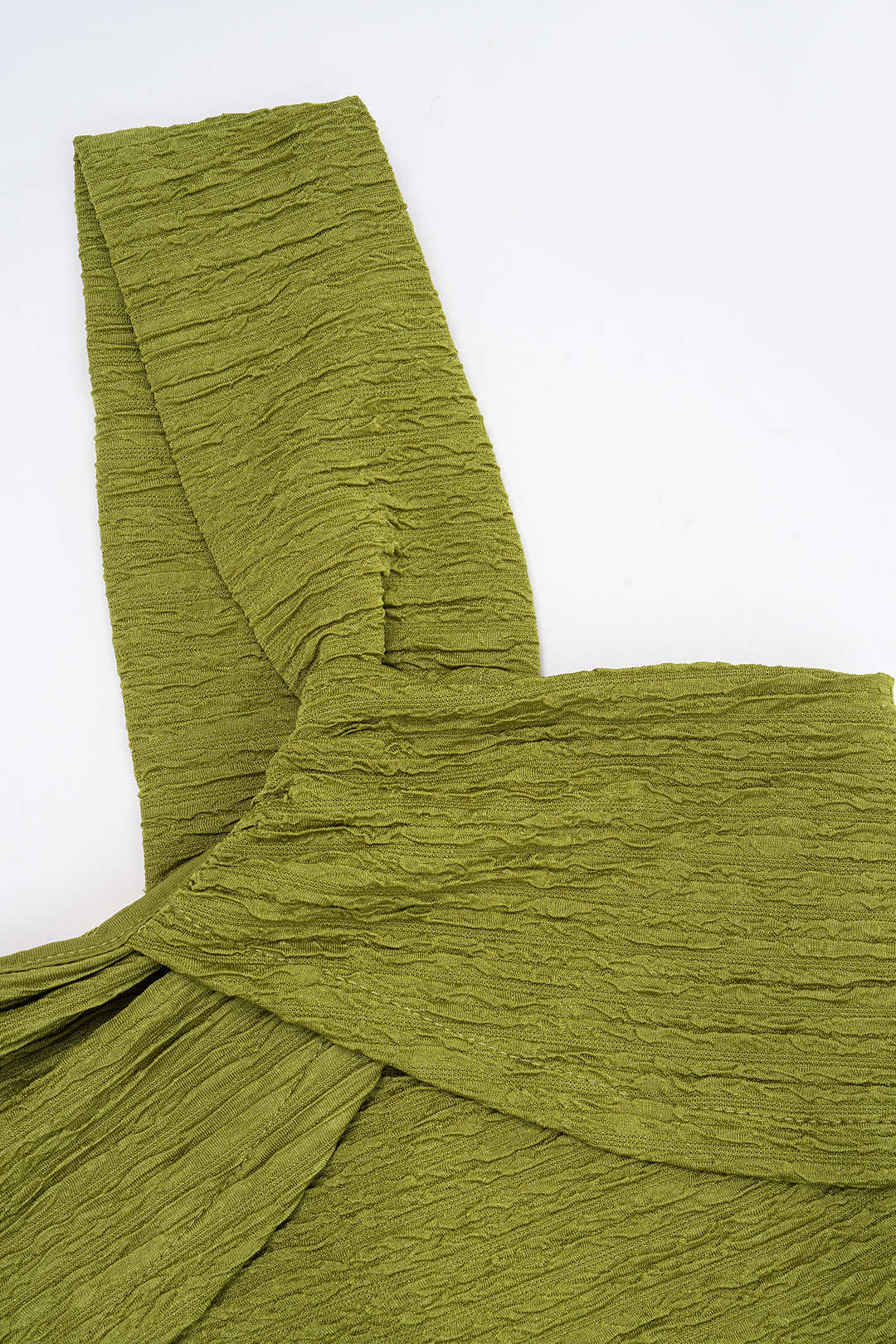 One Shoulder Crossed Ruched Sleeveless Bodysuit - Image 3