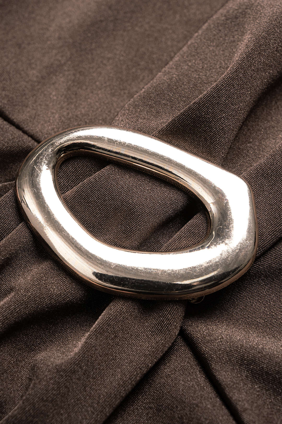 One Shoulder Metallic Sleeveless Bodysuit - Image 3
