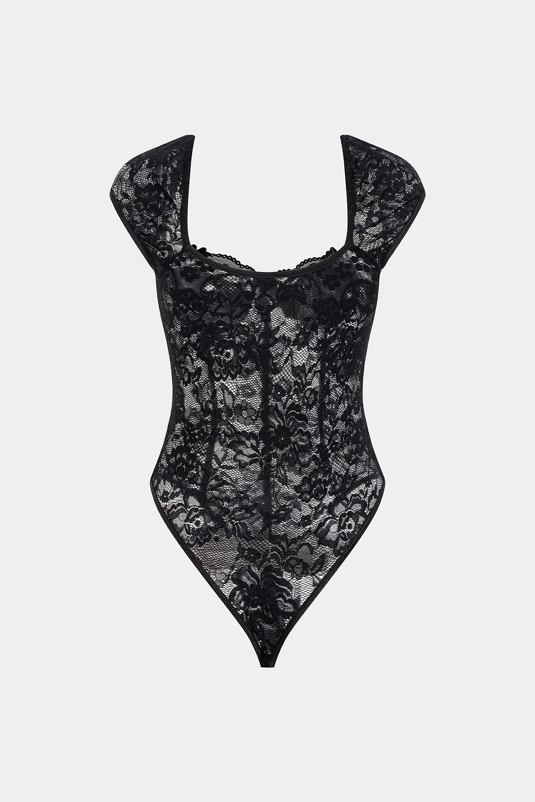 Lace Corset Sleeveless Bodysuit - Image 2