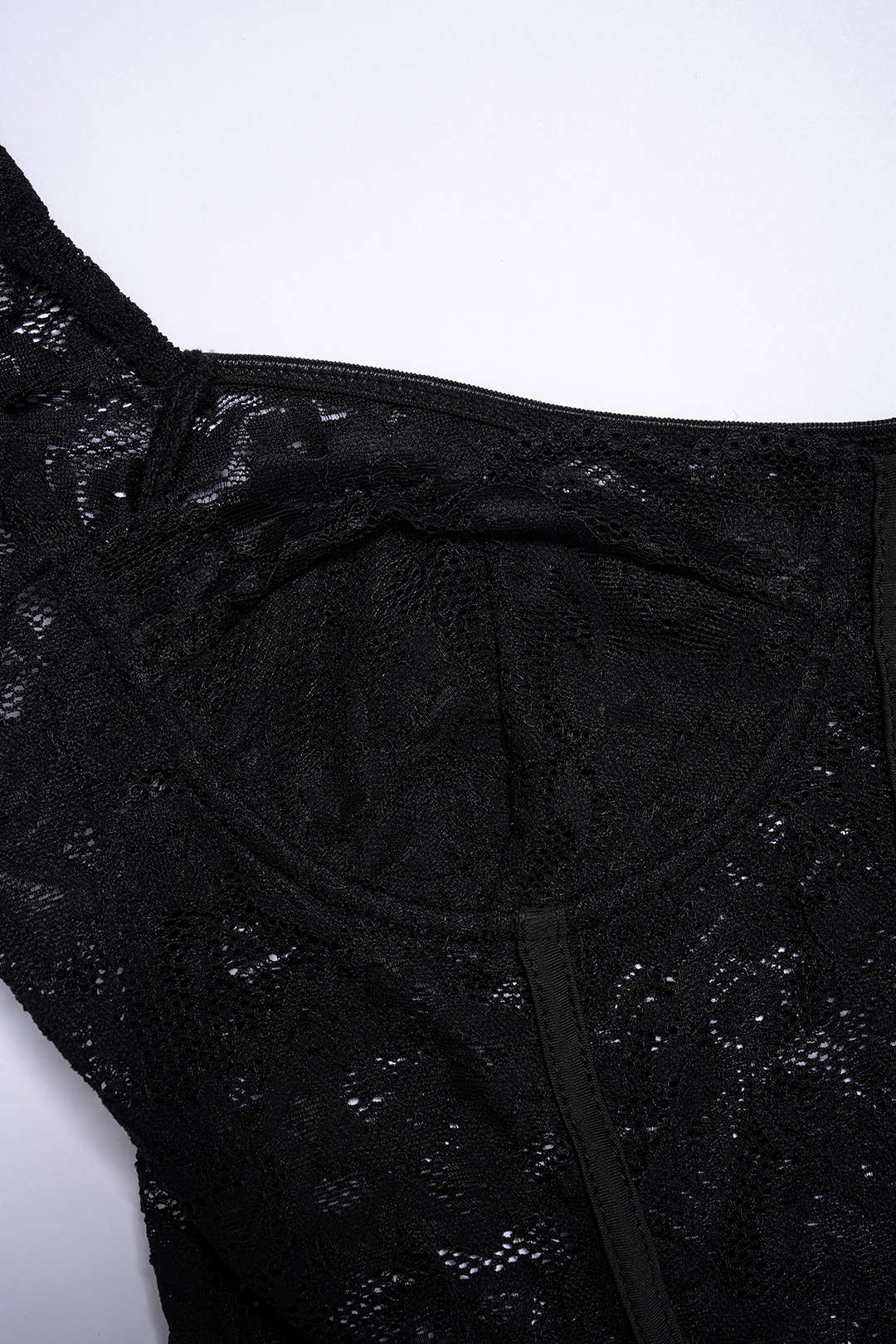 Lace Corset Sleeveless Bodysuit - Image 3