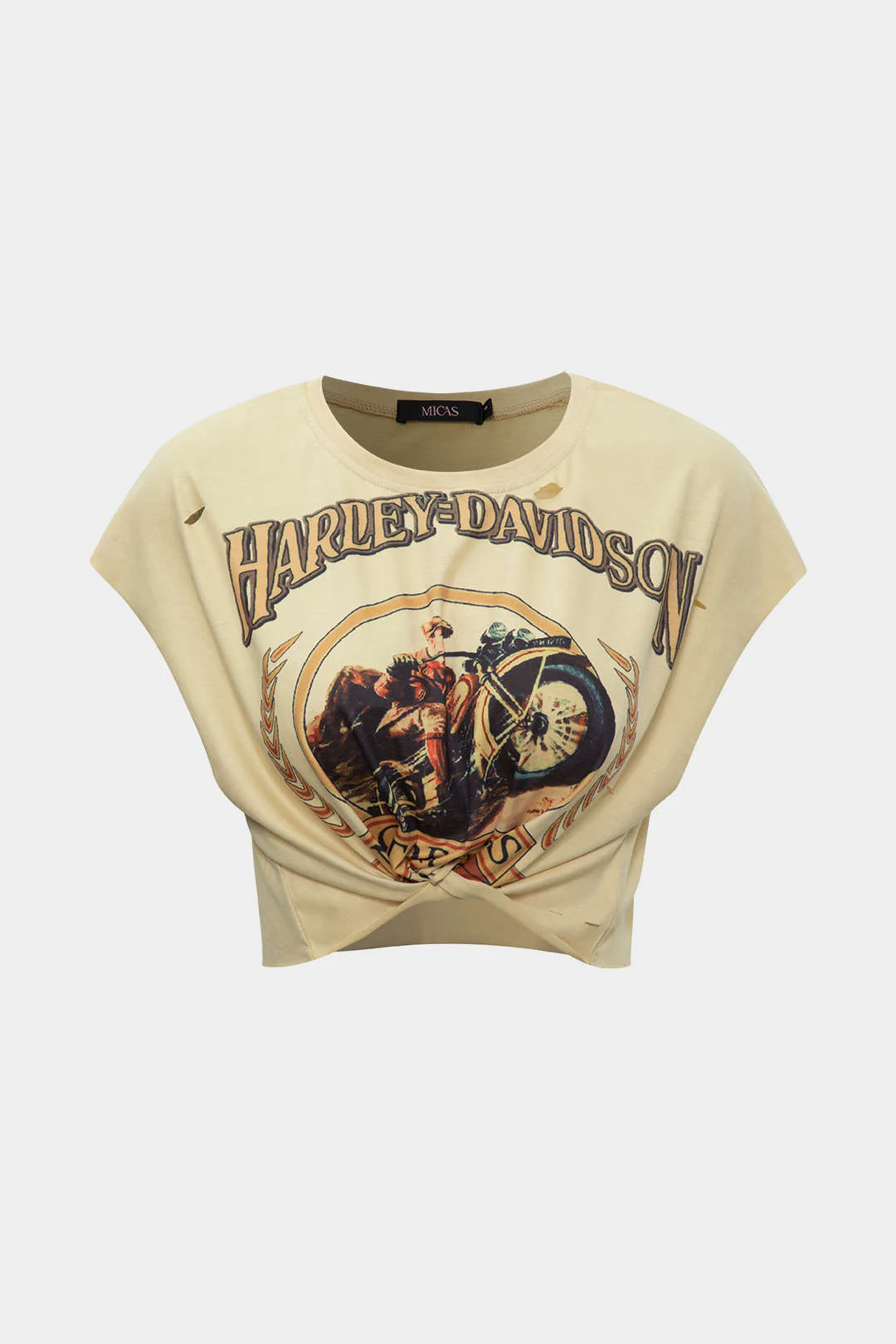 Motorbike Graphic Print Sleeveless T-Shirt - Image 2