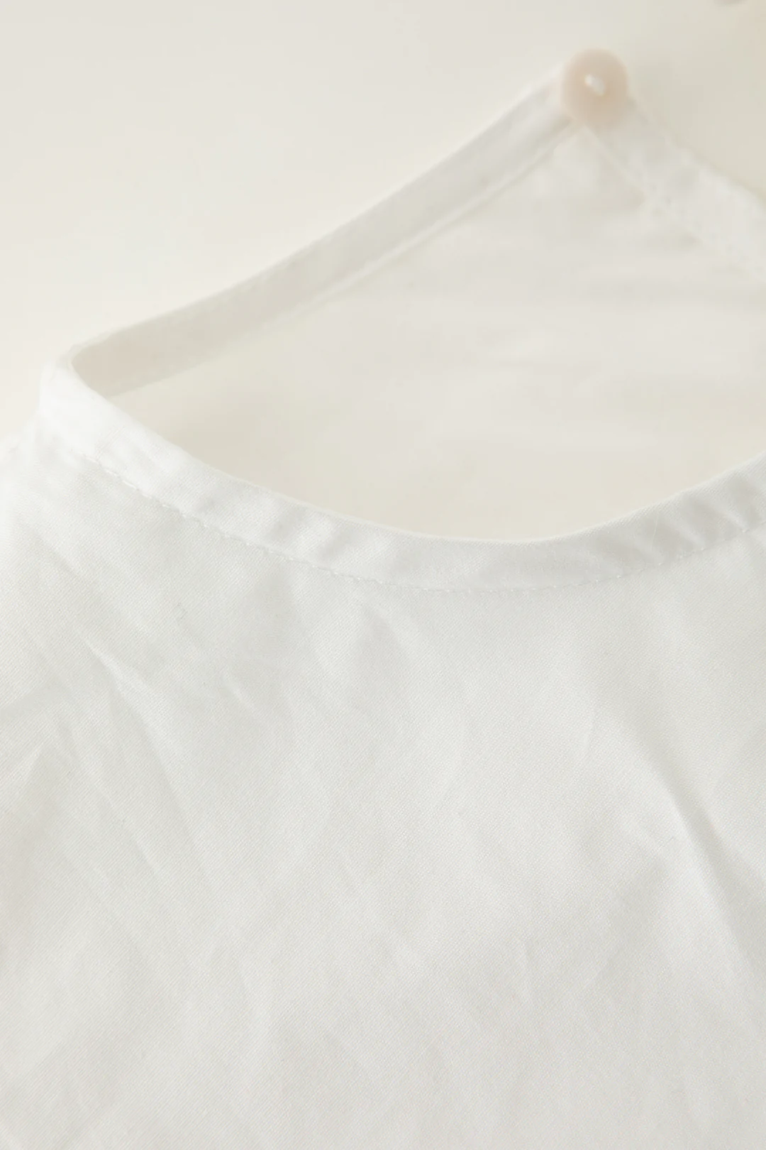 Solid Bow Drawstring Round Neck Short Sleeve T-Shirt - Image 3