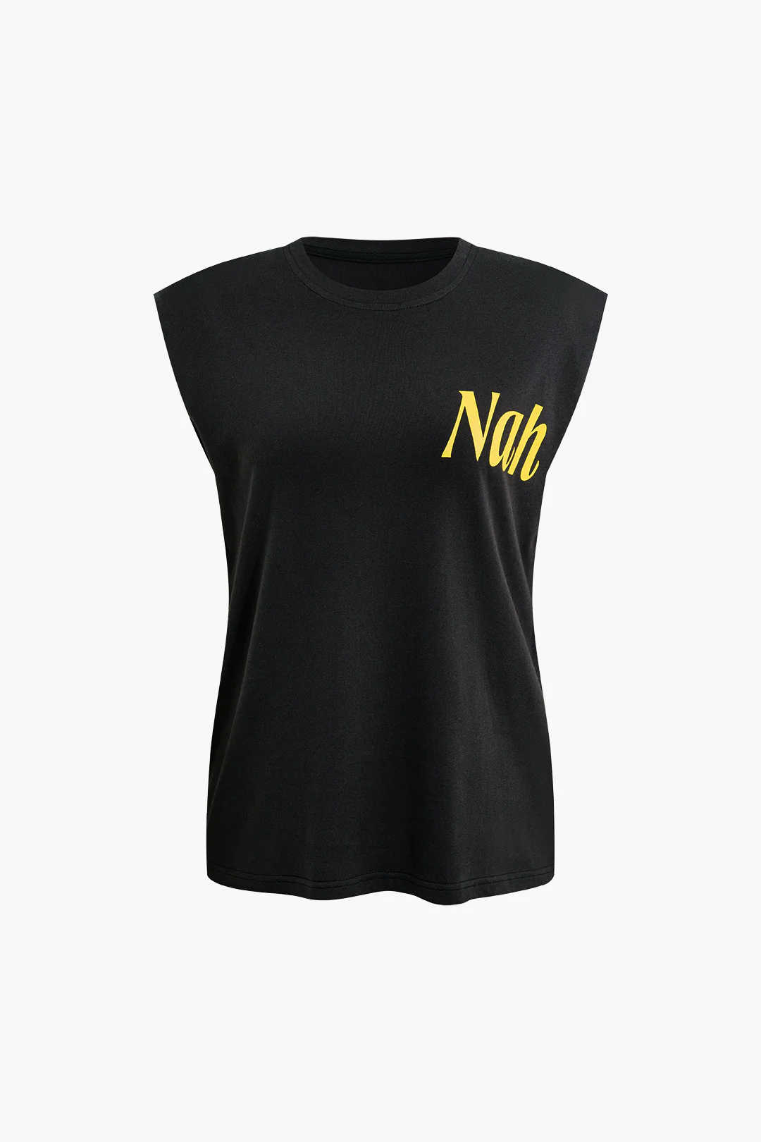Letter Print Sleeveless T-shirt - Image 10