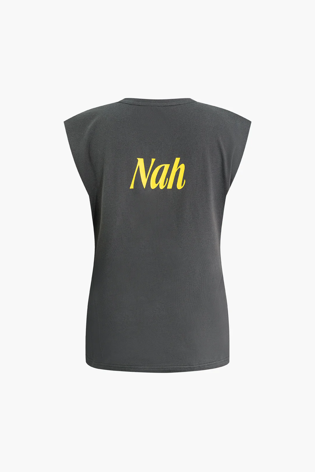 Letter Print Sleeveless T-shirt - Image 3