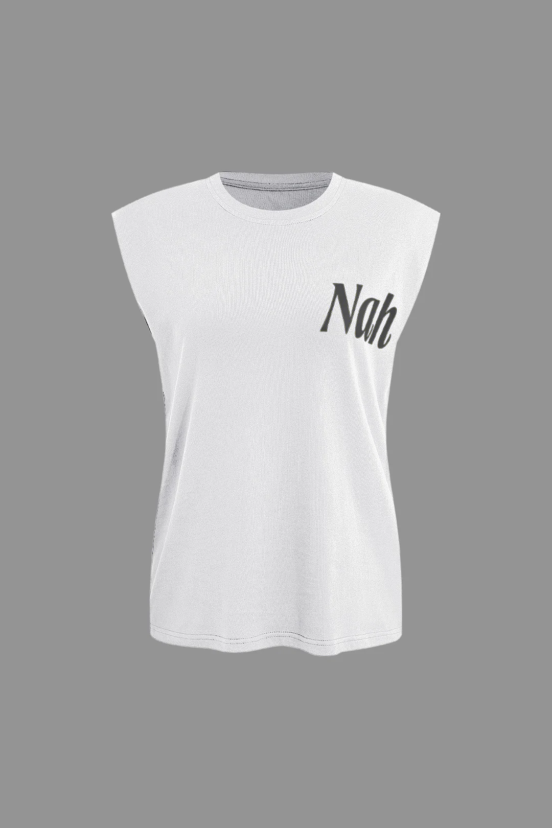 Letter Print Sleeveless T-shirt - Image 7