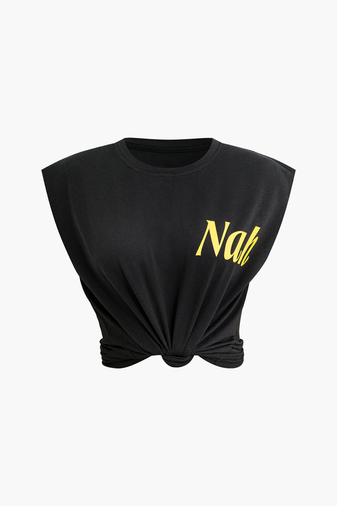 Letter Print Sleeveless T-shirt - Image 9