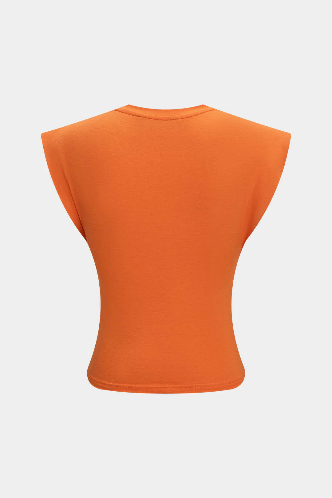 Solid Twist Round Neck T-Shirt - Image 11