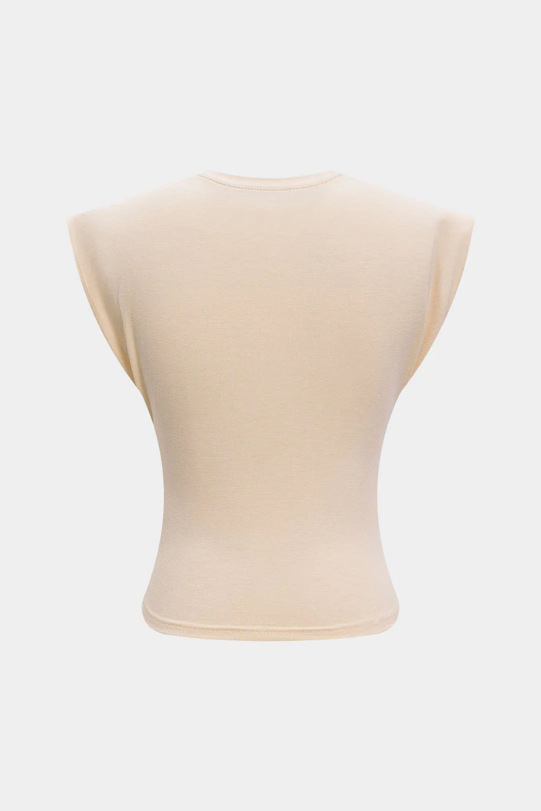 Solid Twist Round Neck T-Shirt - Image 13